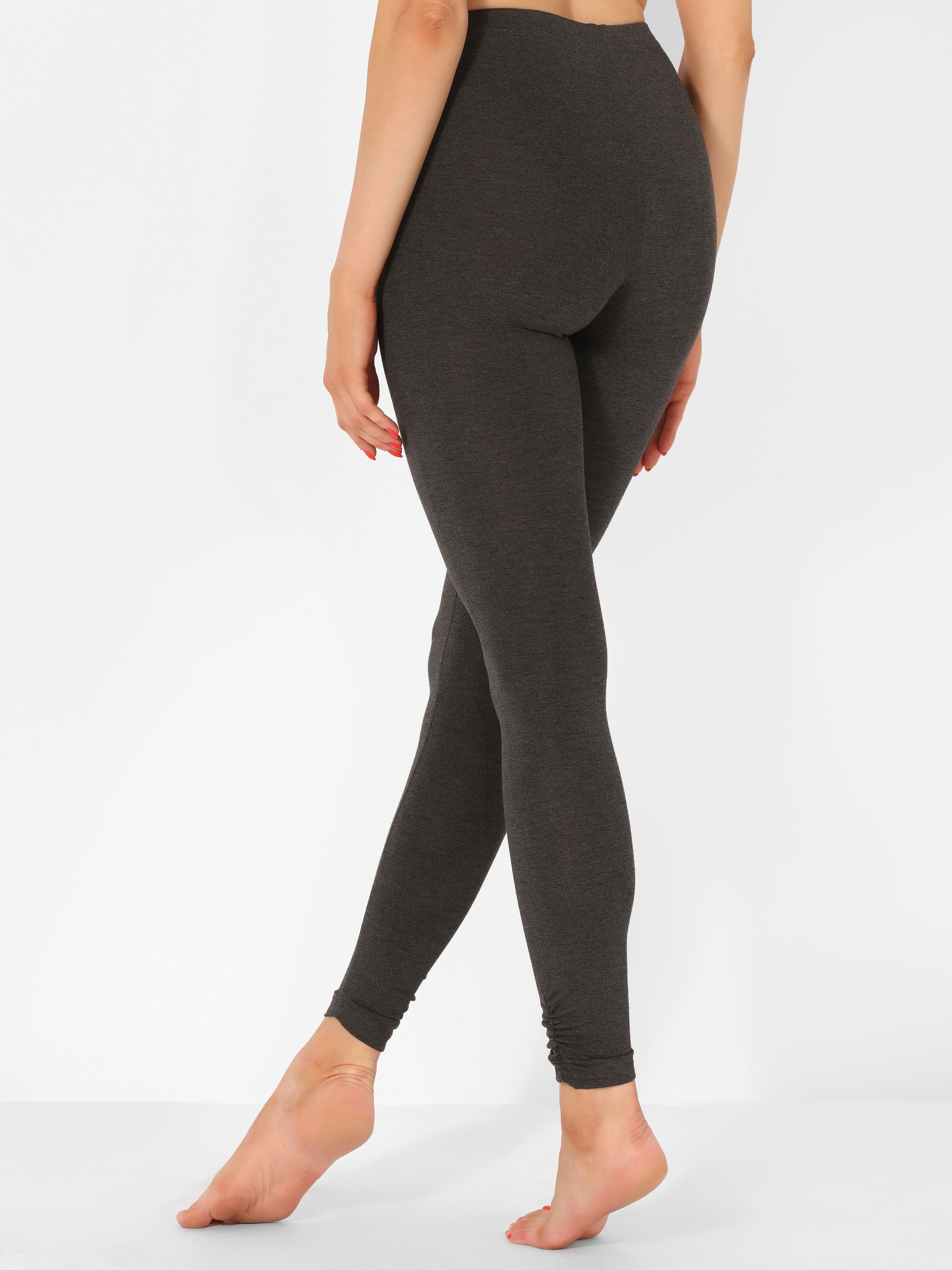 Merry Style Leggings Damen Lange Leggings aus Viskose MS10-345 (1-tlg) elastischer Bund
