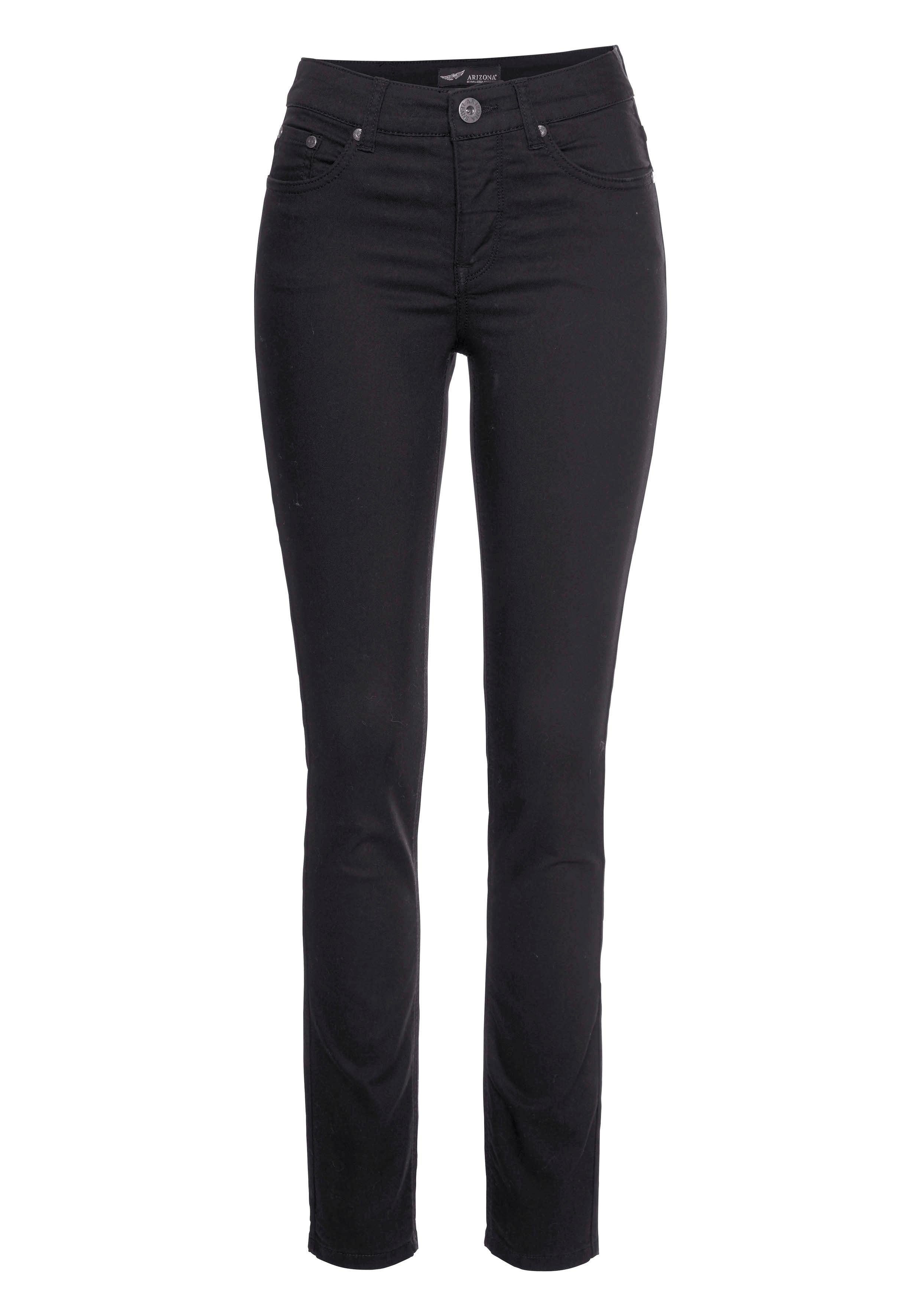 Skinny-fit-Jeans High Arizona Shaping black Waist