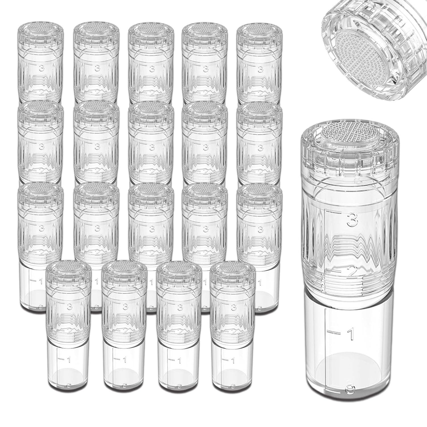 COOL-i ® Dermaroller Microneedling Pen mit Serum-Auftrag – Kabelloser, 5 Stufen, Serum gleichmäßig auf Gesicht und Körper auftragen.A3