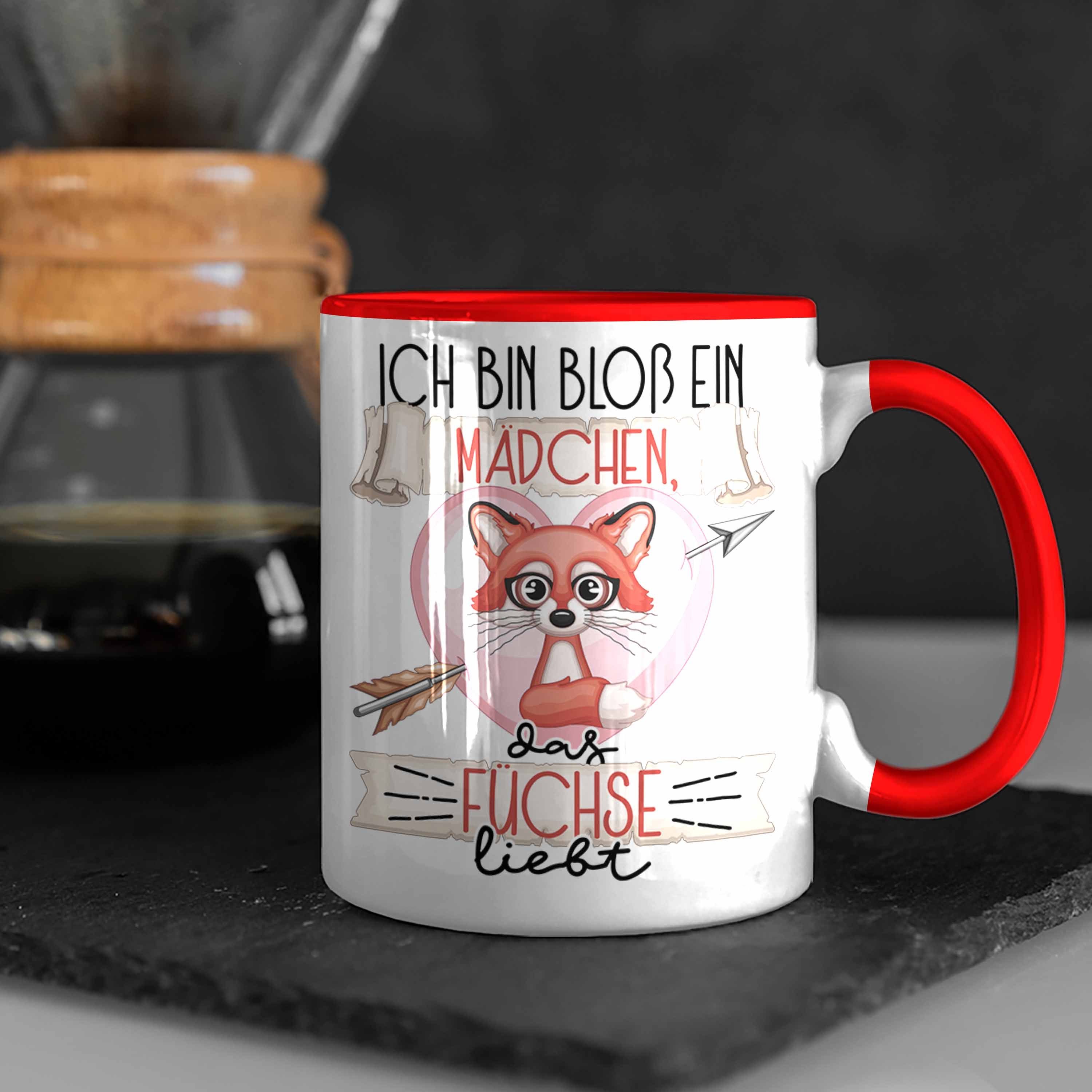 Ich Fuchs Füchse Das Bin Mädchen Trendation Tasse Liebt Frauen Geschenk Tasse Ein Rot Bloß