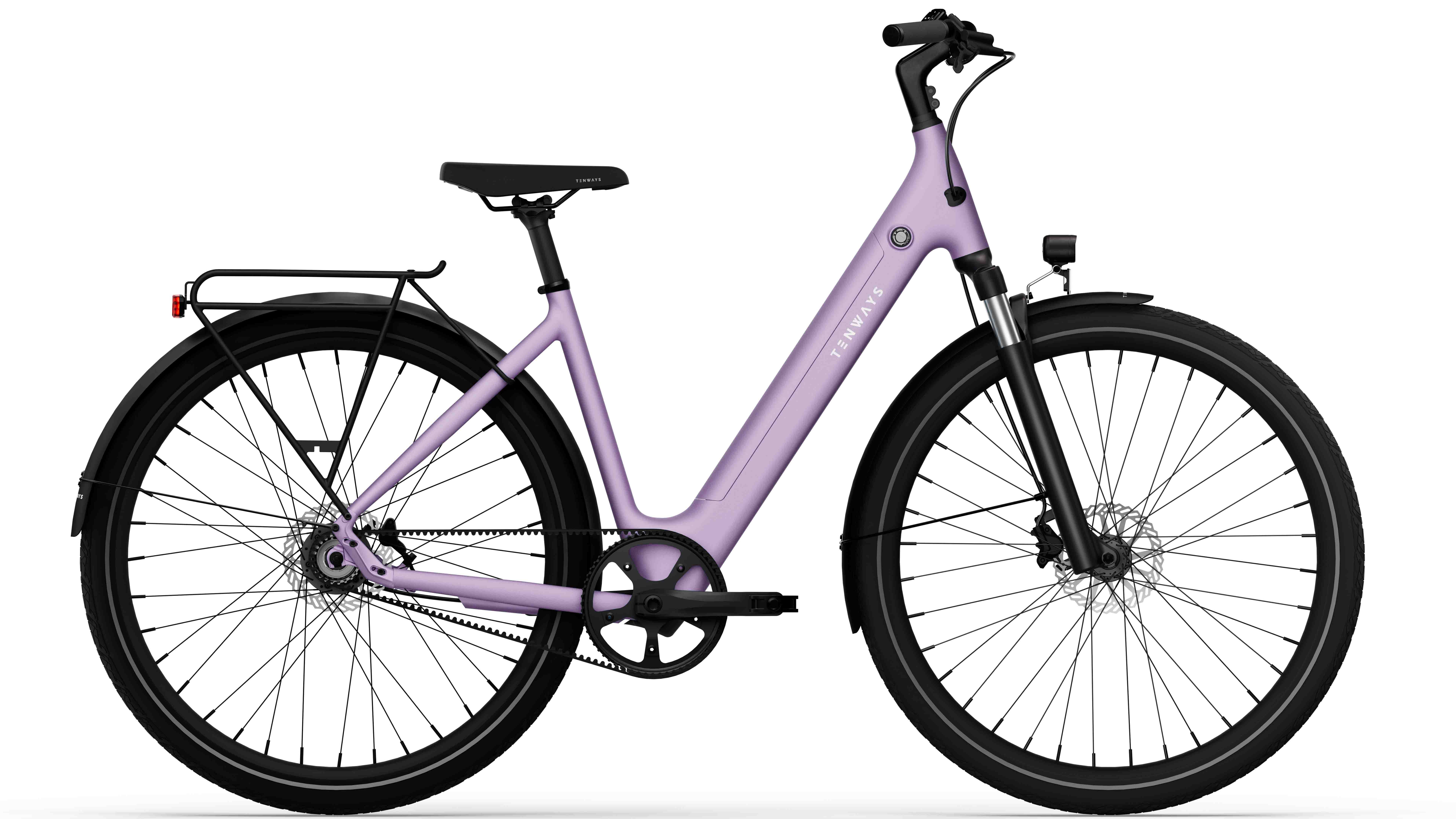 Tenways E-Bike Tenways CGO800S Limited 460 Wh Damen lila 2025, 1 Gang, ohne Schaltung, Mivice M070, 460 Wh