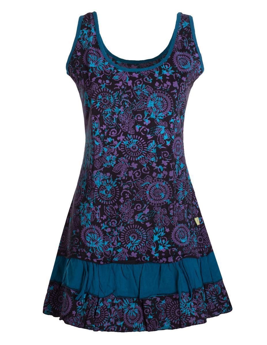 Tunikakleid Vishes - Damen Lagen-Look Jersey-Tunika Sommerkleid Träger-Kleid