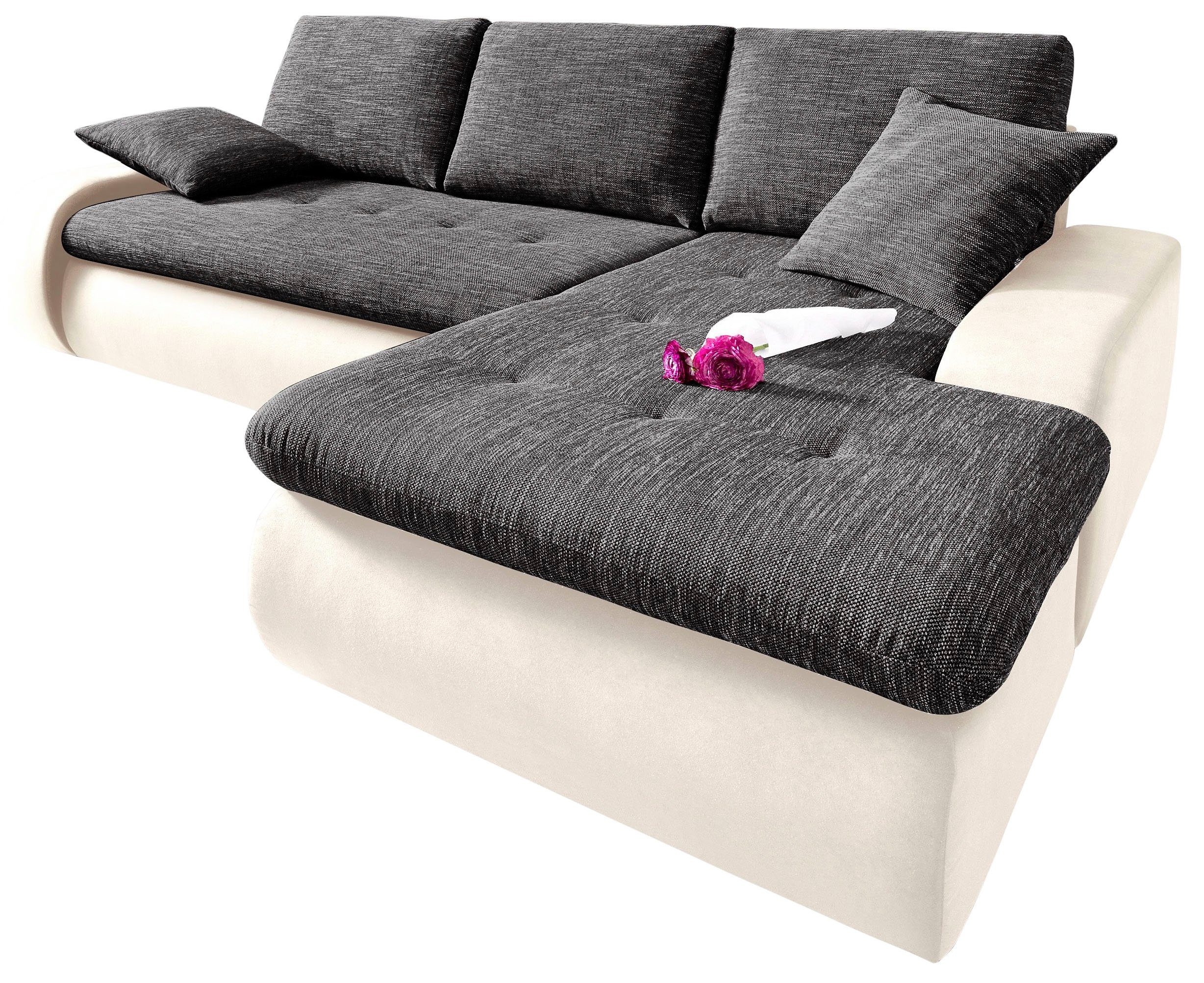 TRENDMANUFAKTUR Ecksofa "Indie, modern und bequem, Materialmix, OTTOs Choic günstig online kaufen