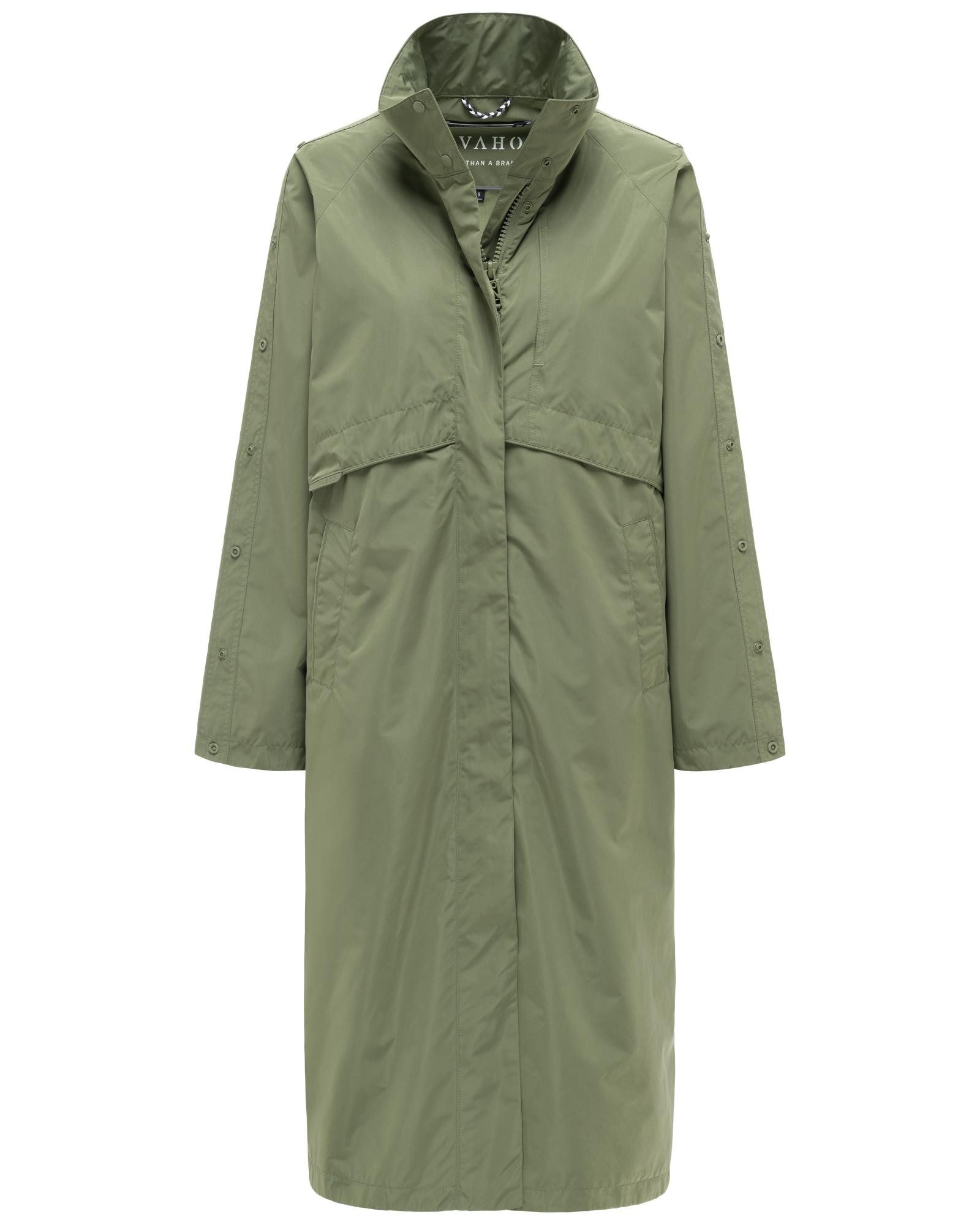 Navahoo Langmantel Zenblüte 14 Modischer oversized Damen Parka mit krempelbaren Ärmeln
