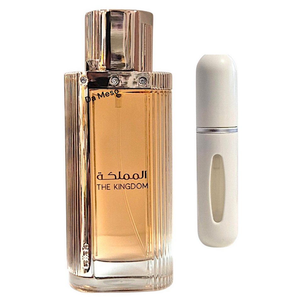 Lattafa Duft-Set The Kingdom EDP 100ml + Parfümzerstäuber (leer)