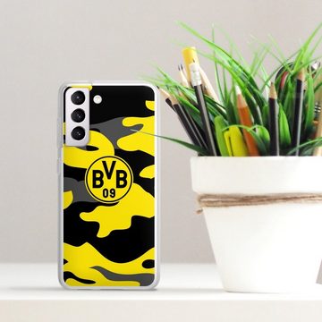 DeinDesign Handyhülle BVB Borussia Dortmund Fanartikel BVB Camo, Samsung Galaxy S21 FE 5G Silikon Hülle Bumper Case Handy Schutzhülle