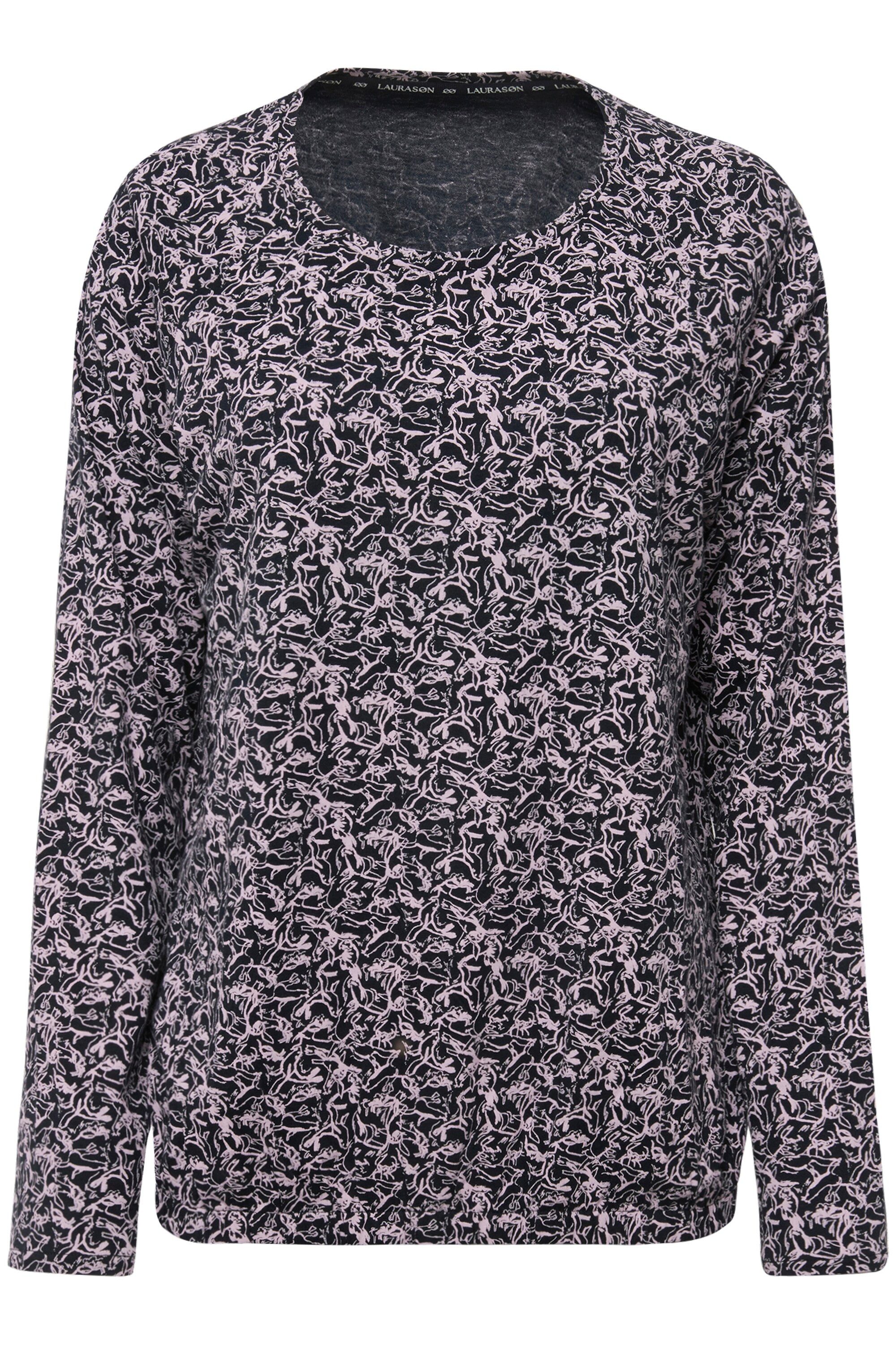 Laurasøn T-Shirt Druckshirt Raglanärmel Rundhals günstig online kaufen