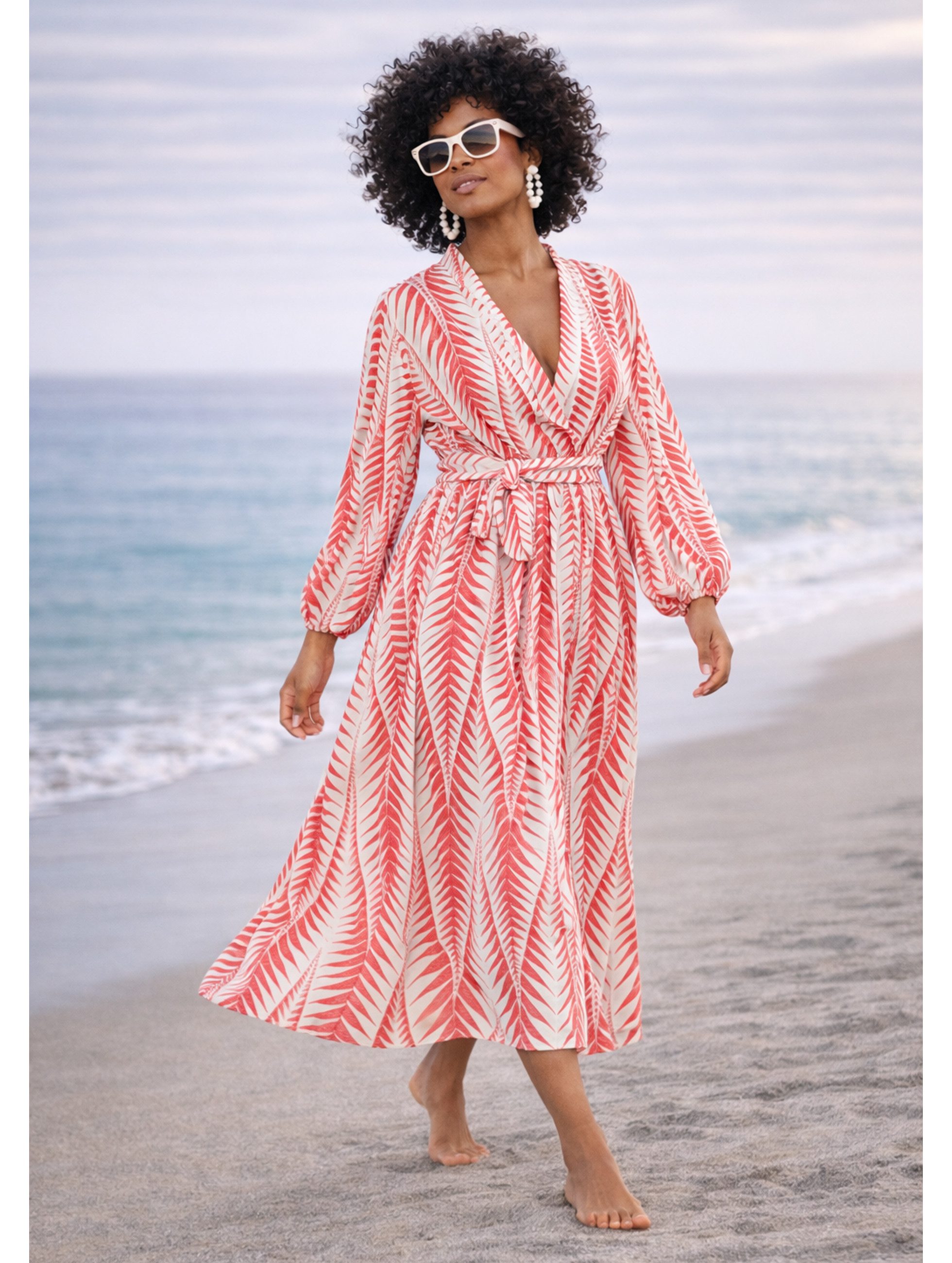 YC Fashion & Style Sommerkleid in Wickeloptik mit Bindegürtel – One Size Ba günstig online kaufen