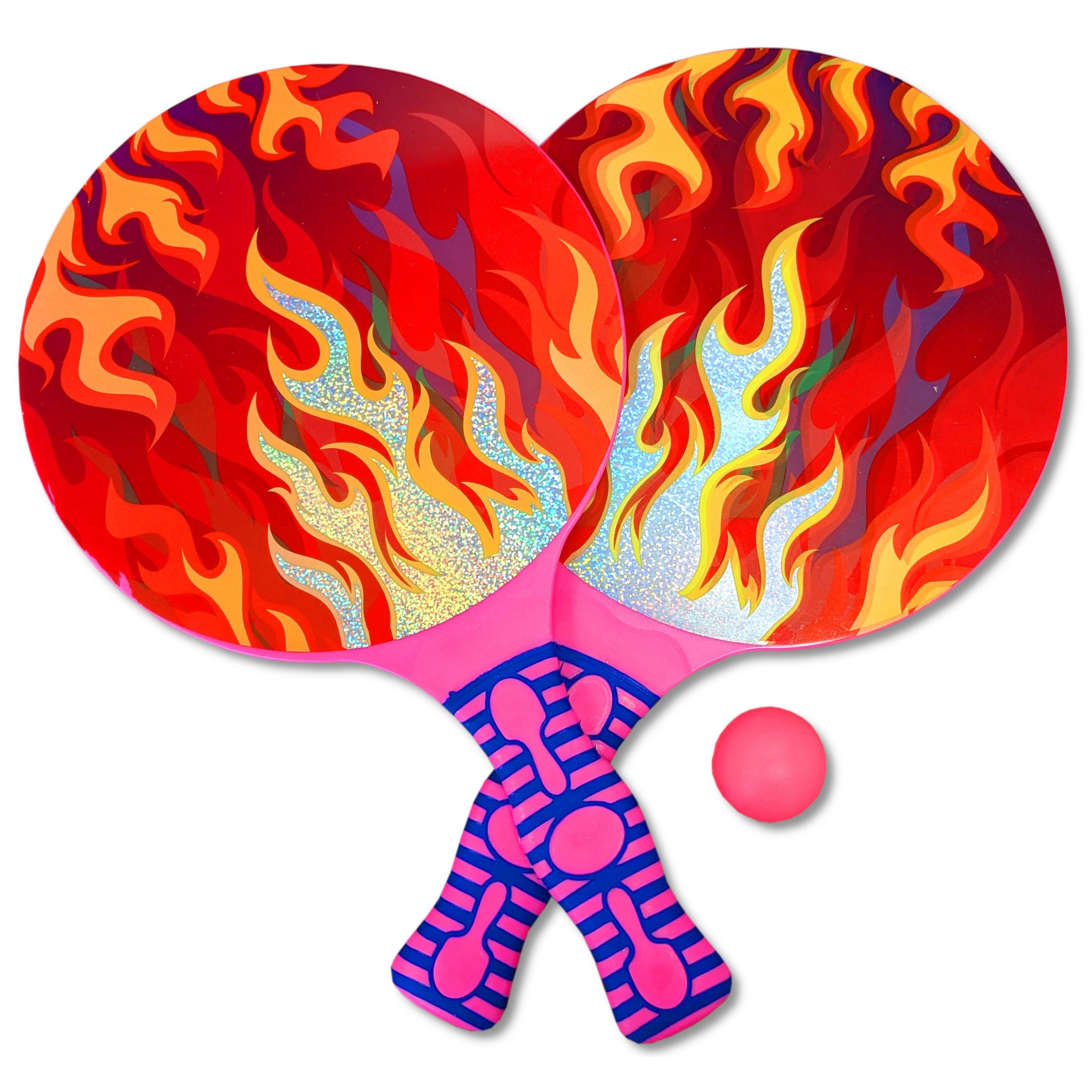 Toi-Toys Badespielzeug GO PLAY Beach Tennis - Flames (2 Schläger + Ball)