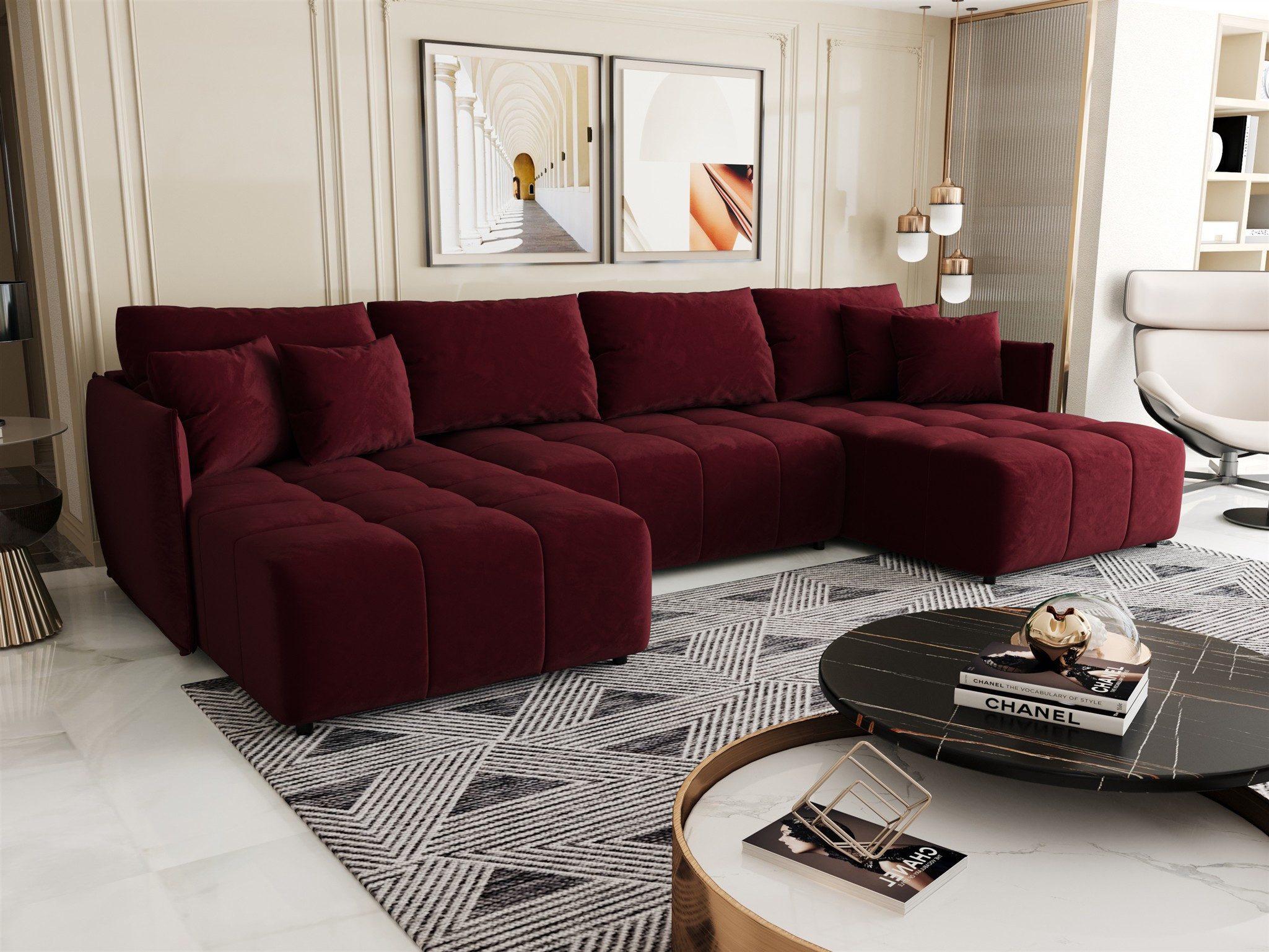 Fun Möbel Wohnlandschaft Sofa TREVISO in günstig online kaufen