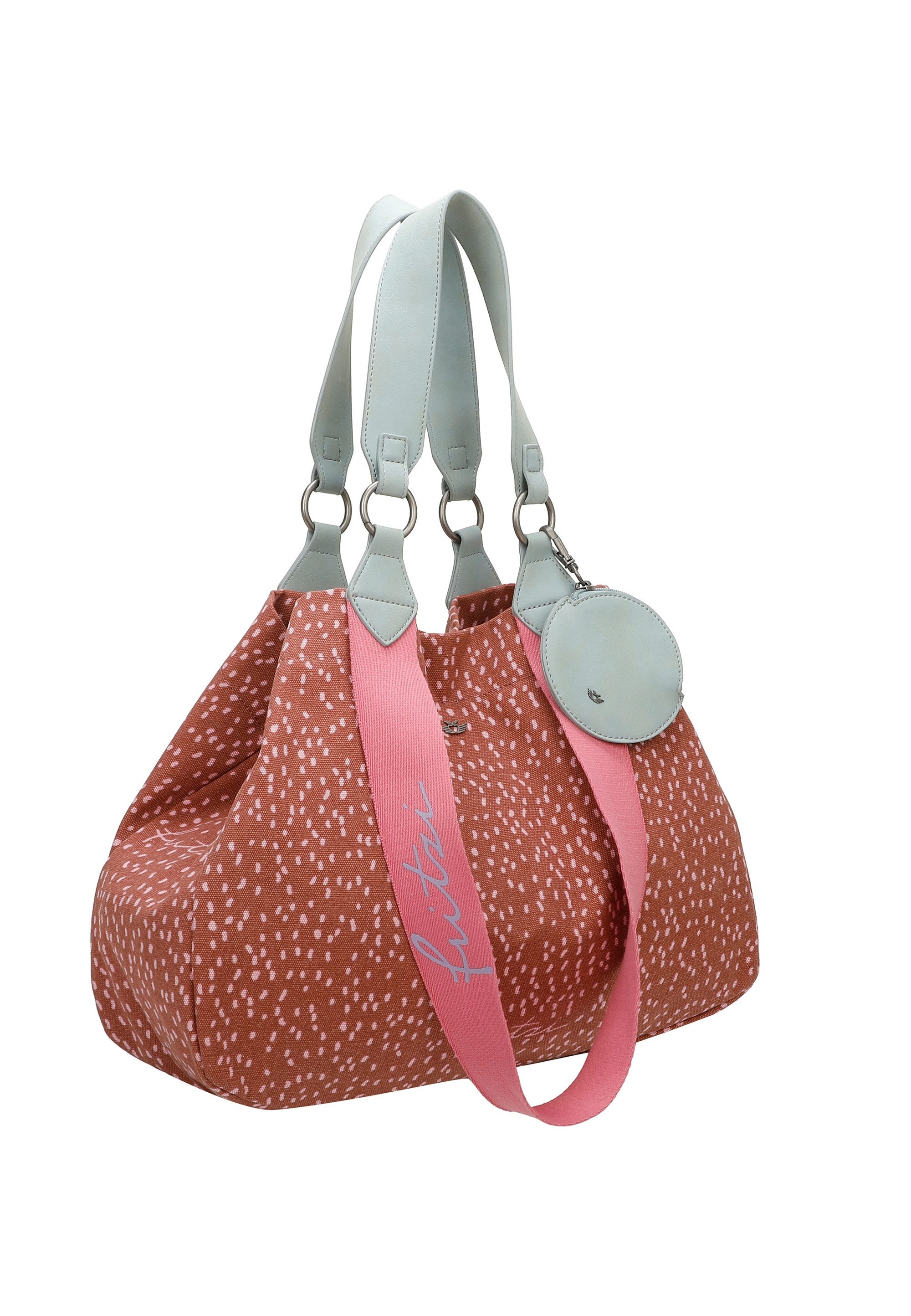 Fritzi aus Preußen Schultertasche Izzy Medium Limited Fritzi Print, mit abnehmbarem Taschenanhänger