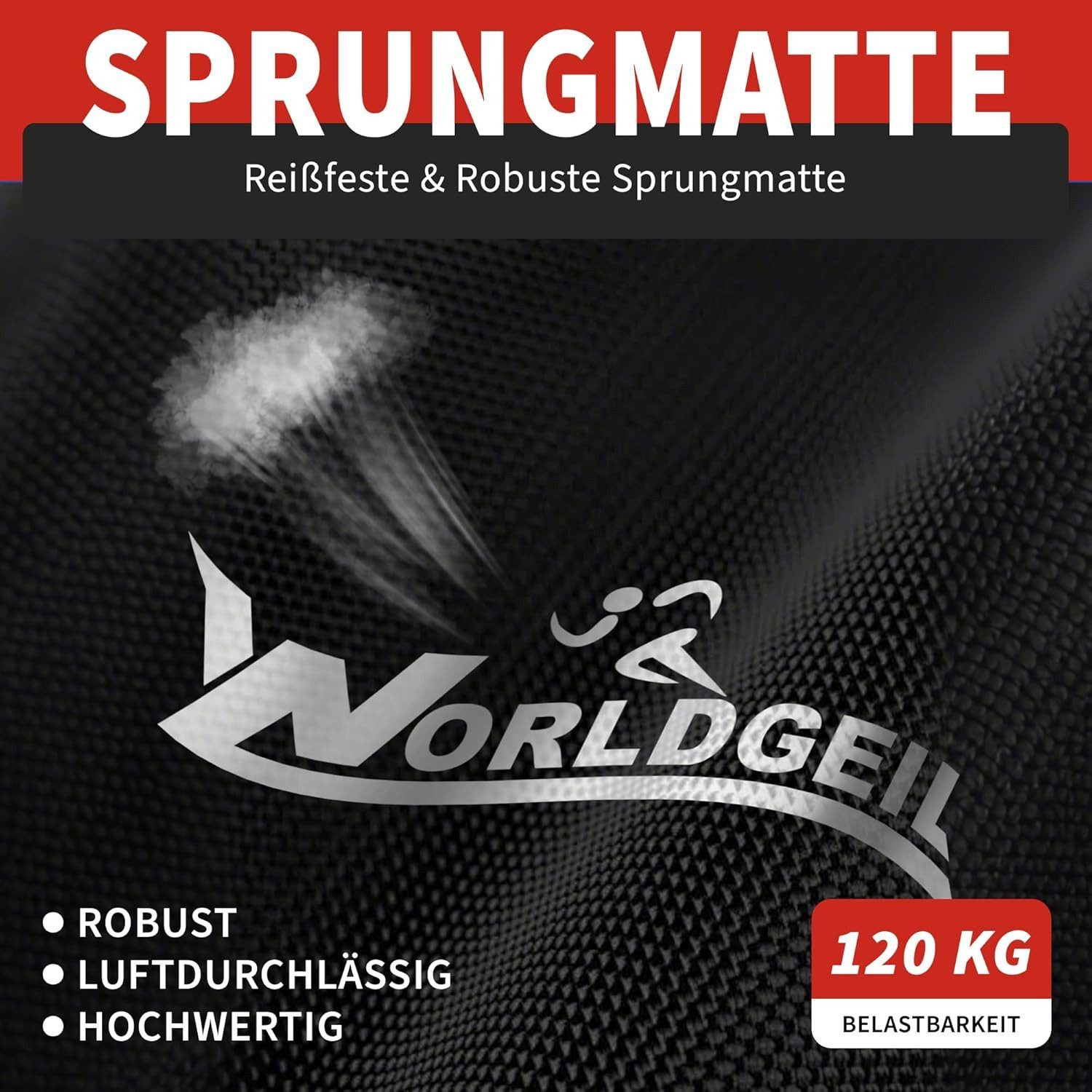 Nettlife Fitnesstrampolin klappbar Mini Trampolin höhenverstellbarem Griff bis 150 kg, Indoor Trampolin für Erwachsene & Kinder Sportgeräte für Zuhause