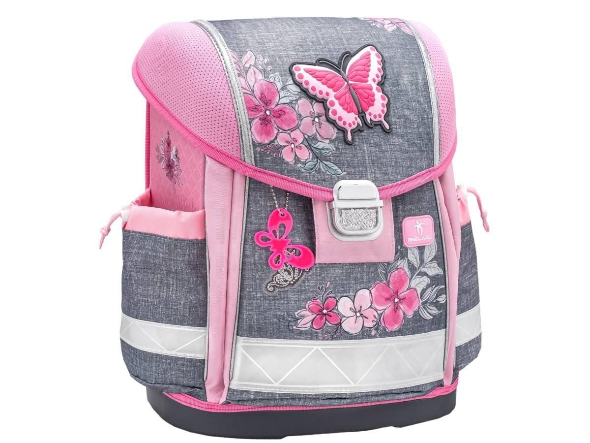 Belmil Schulranzen "Classy" 2026 Set 1. Klasse neue Designs, Schmetterlinge Blumen, 4tlg., 1. Klasse, Grundschule, Einschulung – Bild 2 von 5
