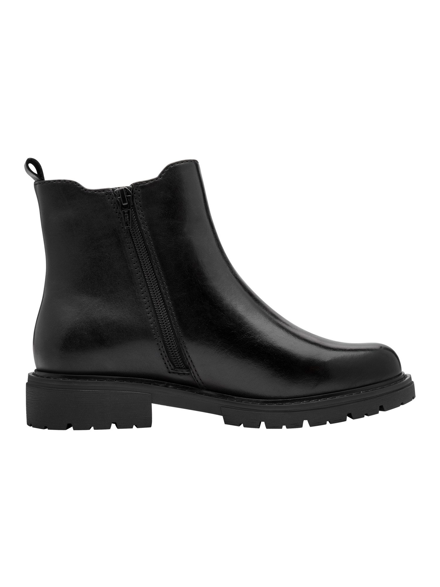 Jana Mehrweite aus Leder kein Absatz 8-25700-45 Chelseaboots