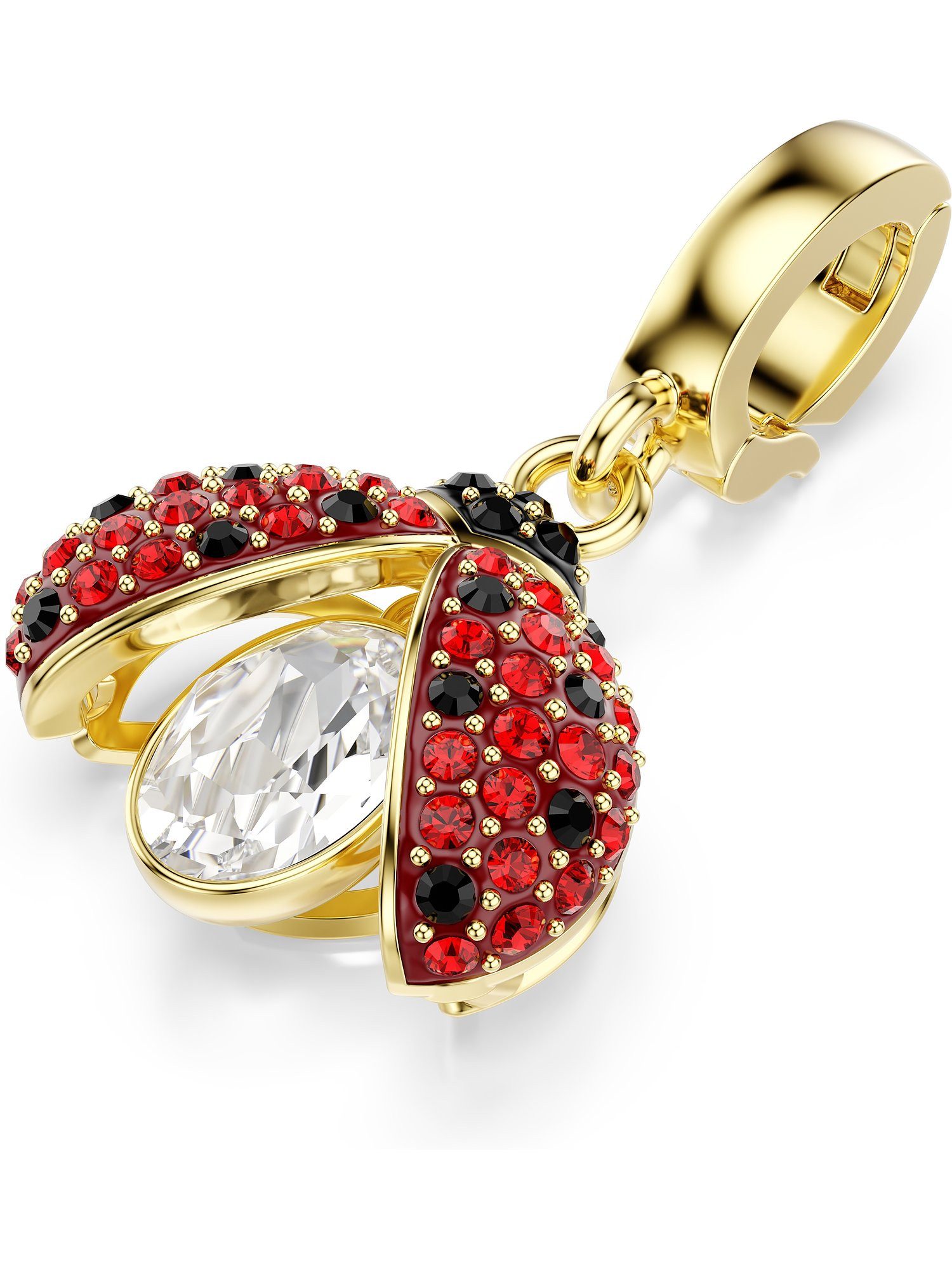 Swarovski Kettenanhänger Swarovski Damen-Charm Metall 1 Swarovski-Kristall