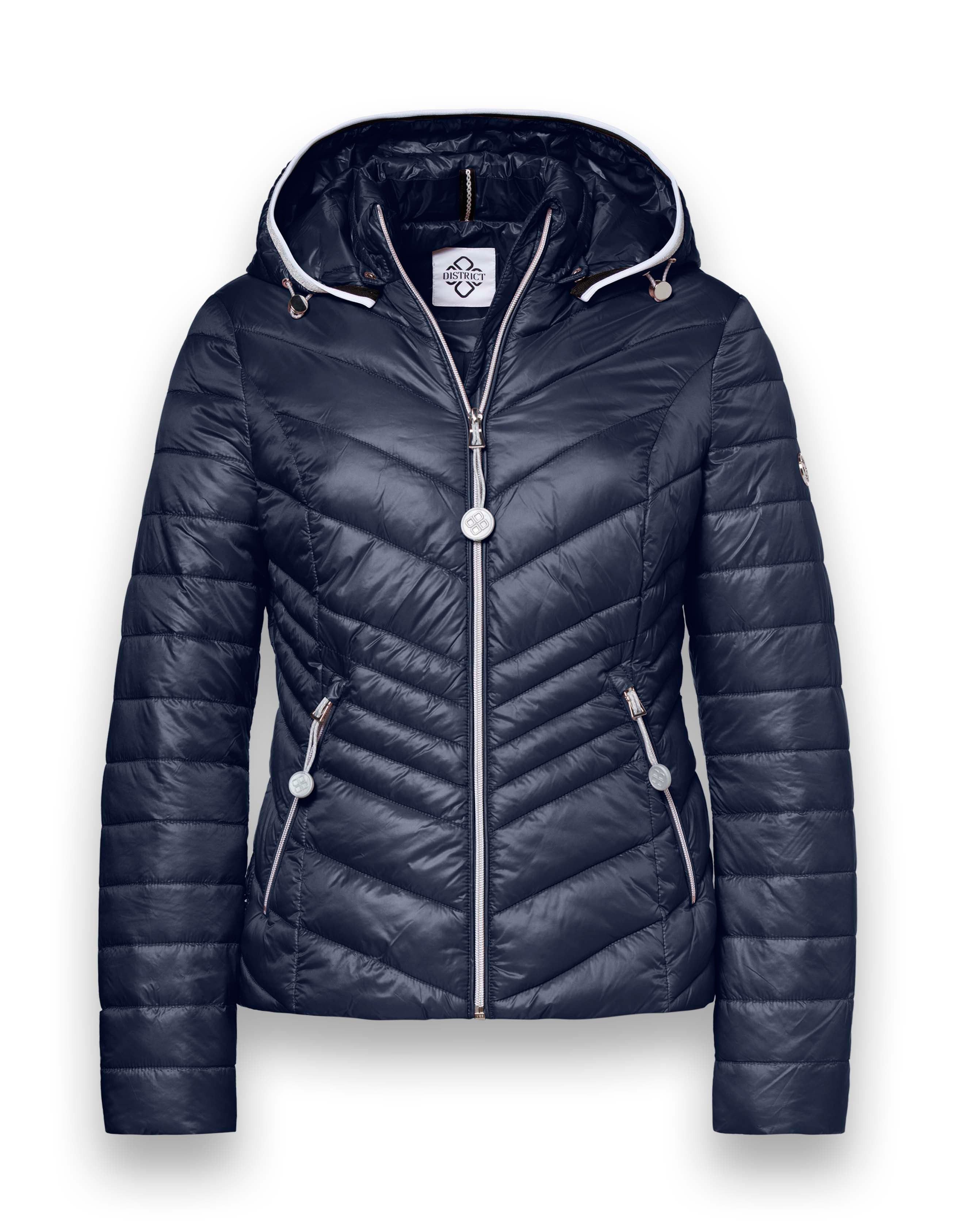 District Funktionsjacke Übergangsjacke Magnolia (mit Kapuze, wasserabweisend) navyblau Damen