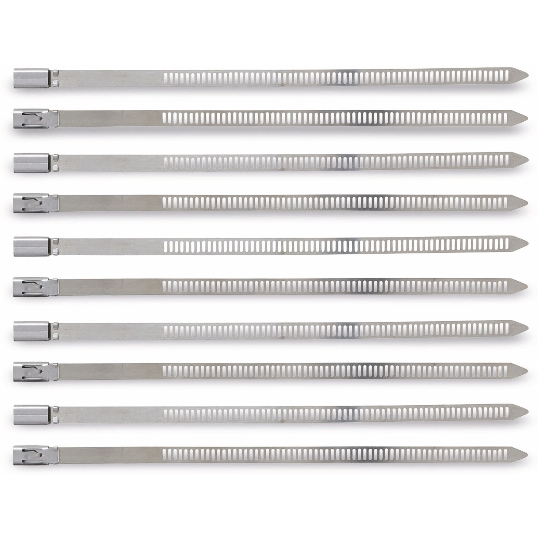 BGS technic Kabelbinder BGS TECHNIC Edelstahl-Kabelbinder 80780, 200 mm, 10 Stück
