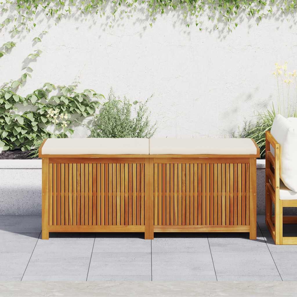 vidaXL Kissenbox, Outdoor-Kissenbox 150x50x60,5 cm Massivholz Akazie