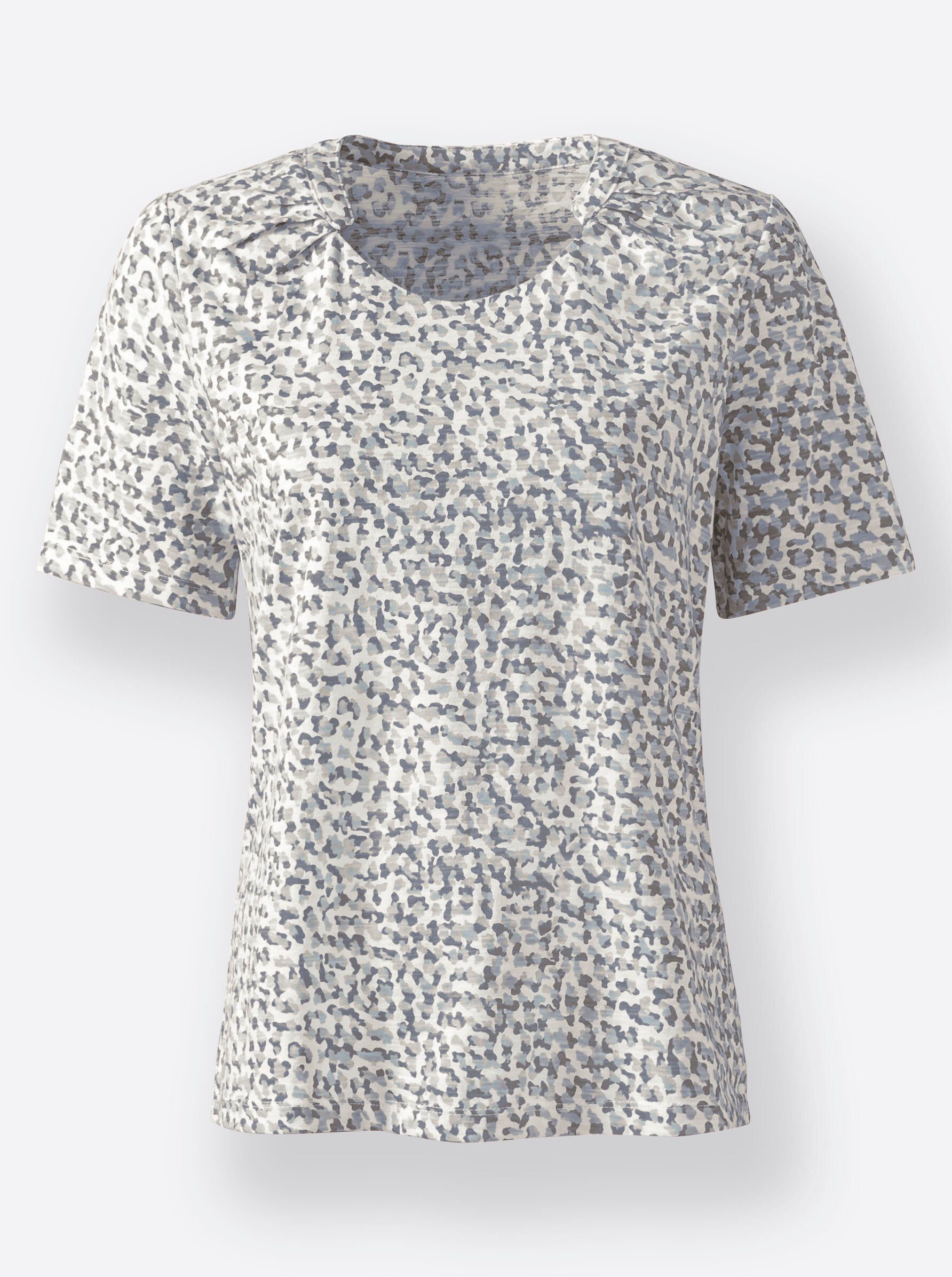hellblau-bedruckt WEIDEN T-Shirt WITT