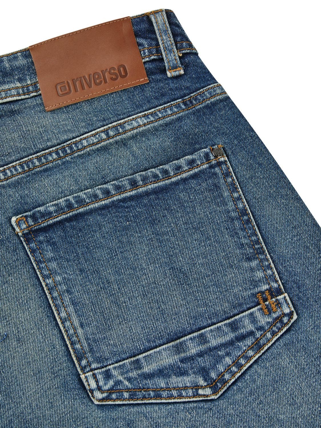 riverso Straight-Jeans Herren Jeanshose RIVEddy Regular Fit Denim Hose mit Stretch – Bild 4 von 4