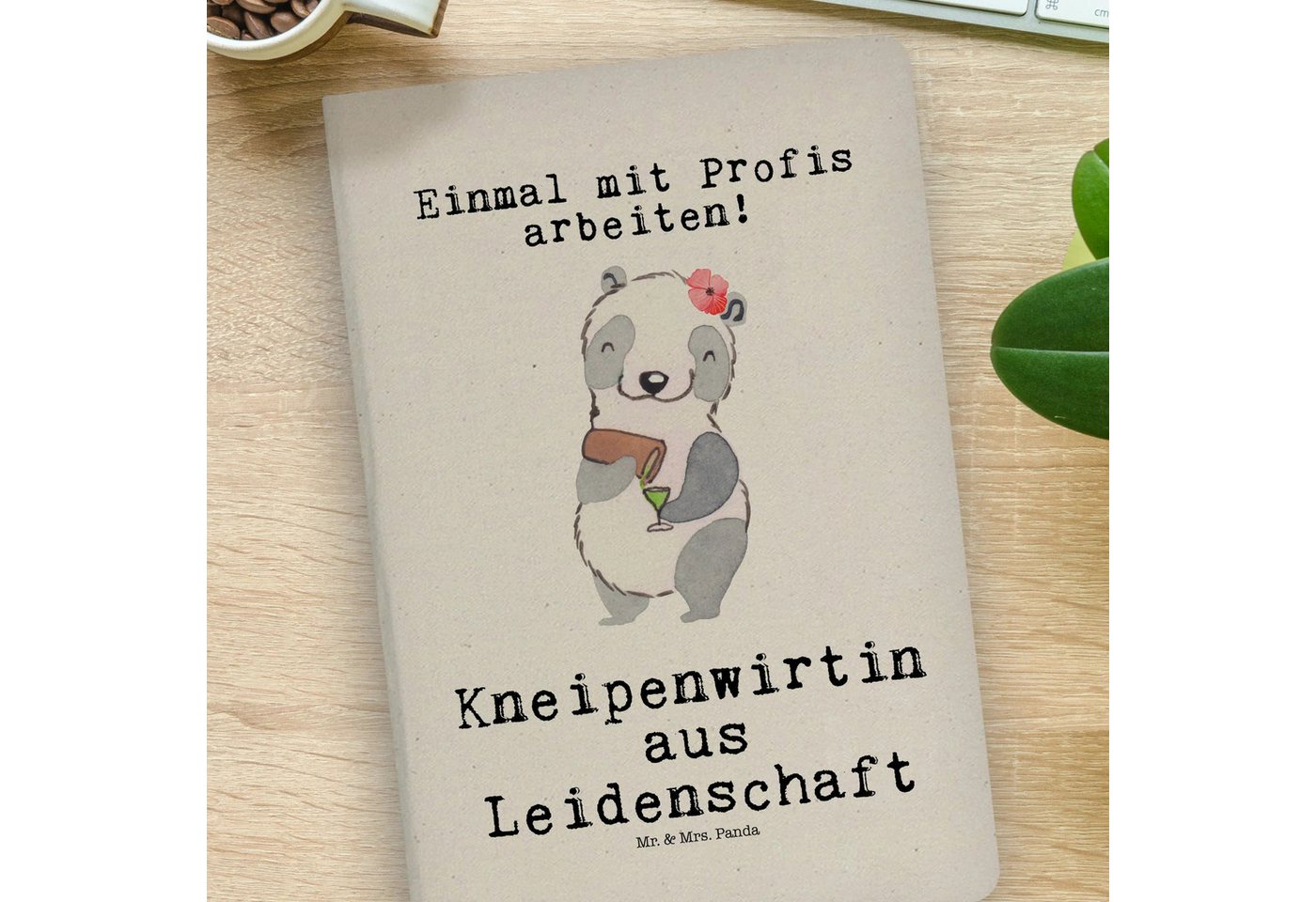 Thumbnail - Mr. & Mrs. Panda Notizbuch Kneipenwirtin Leidenschaft - Transparent - Geschenk, Nachhaltiges Not Mr. & Mrs. Panda, Premi...