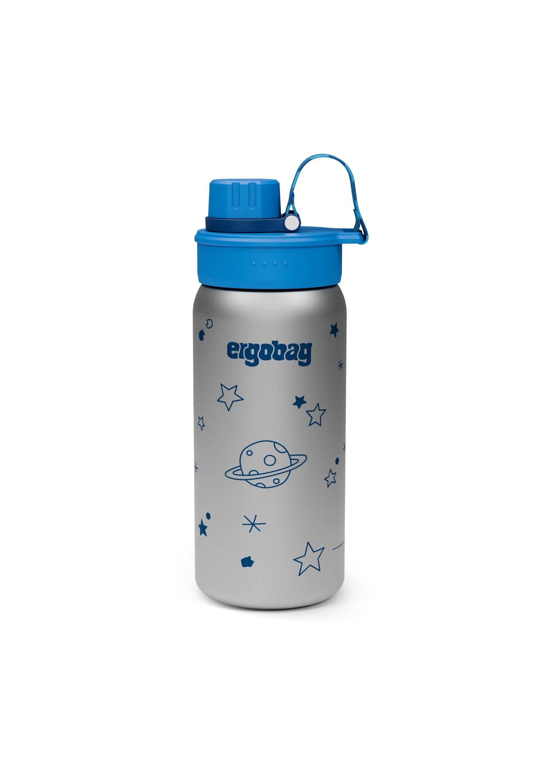 ergobag Trinkflasche Edelstahl Trinkflasche, auslaufsicher und kohlensäuregeeignet