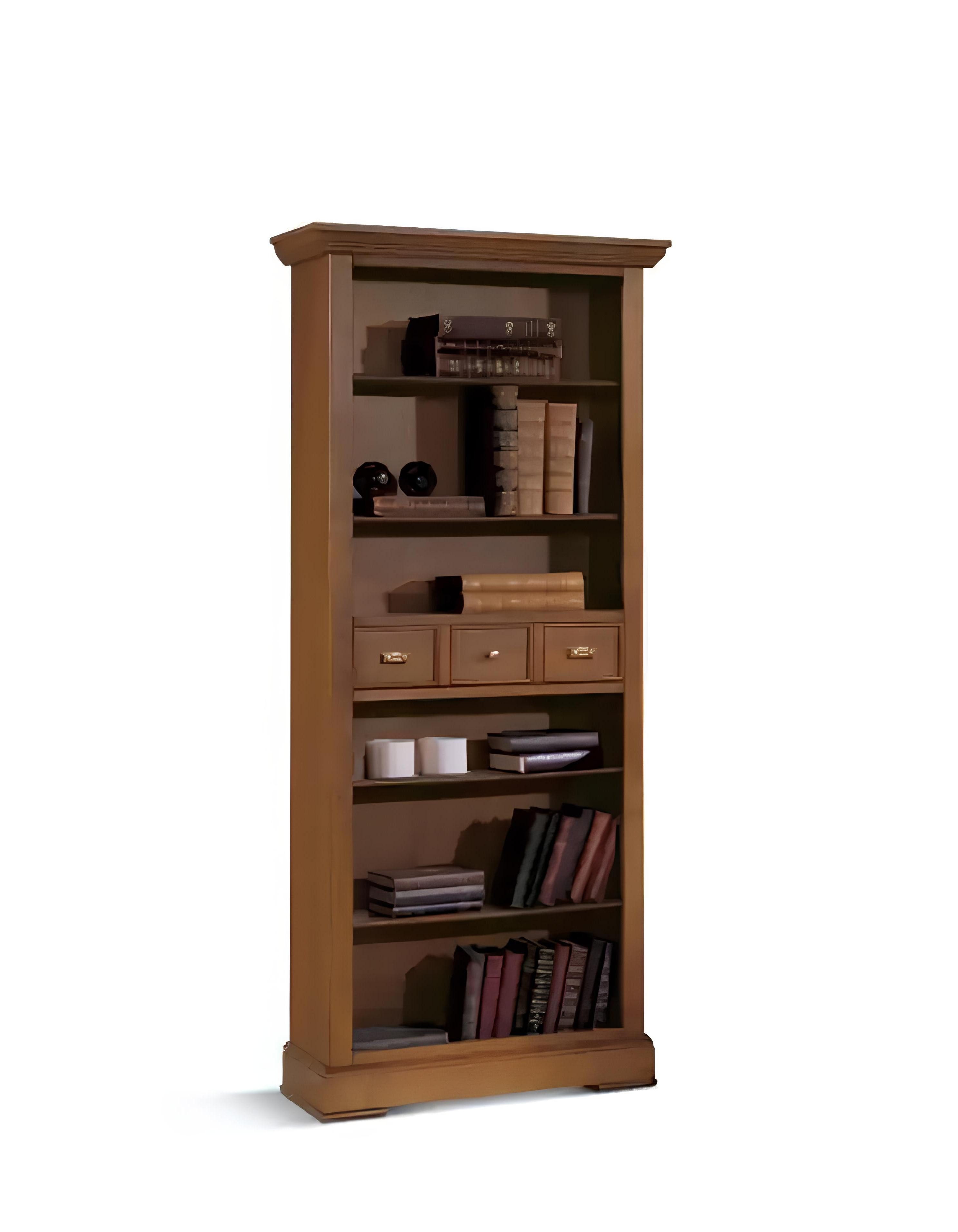 Xlmoebel Bücherregal Bibliothek Schrank Bücherregal Wohnzimmer Italienisches Möbel Design, 1-tlg., Hergestellt in Europa