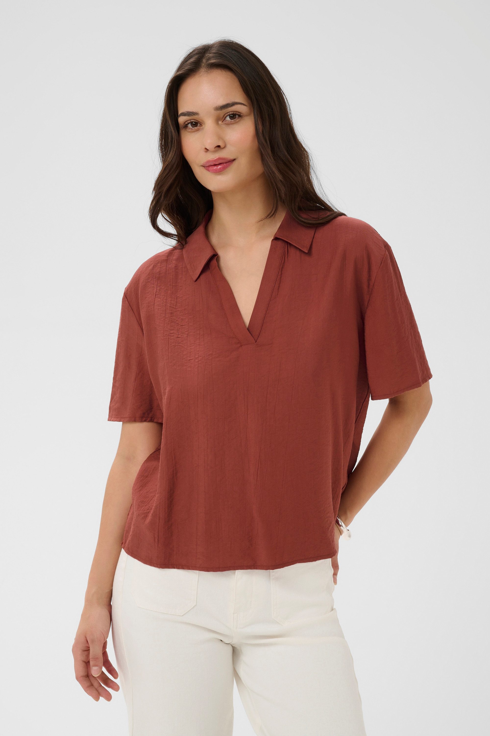 Kurzarmbluse Kurzarm-Bluse KAemily