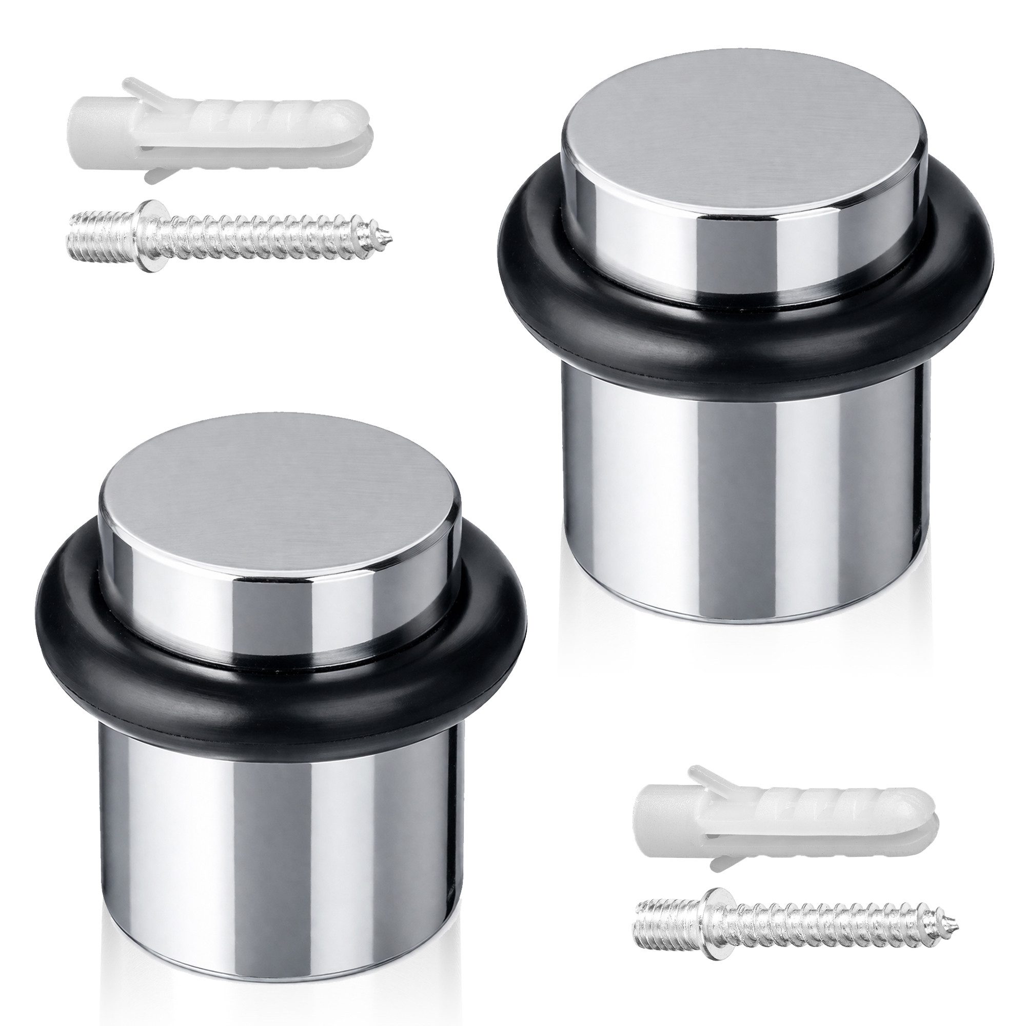 ECENCE Bodentürstopper Türstopper Boden zum Schrauben 2x Türaufhalter