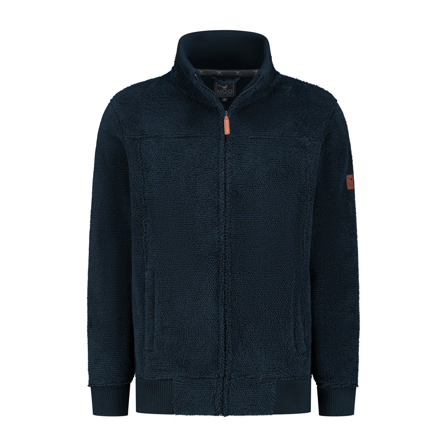 MGO Strickjacke Charles Cardigan Polyfleece Marine