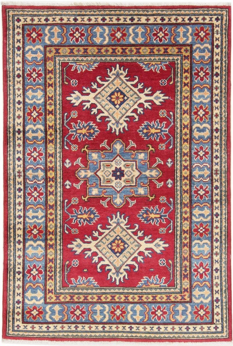 Orientteppich Kazak 99x146 Handgeknüpfter Orientteppich, Nain Trading, rechteckig, Höhe: 5 mm