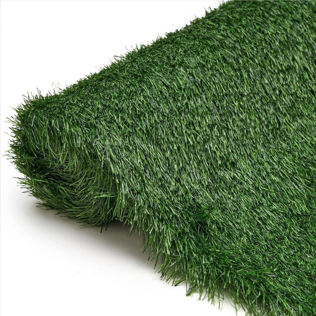 Tapiso Kunstrasen VERDE, rechteckig, Höhe: 40 mm, UV-beständig, pflegeleicht, wetterfest für Garten & Terrasse