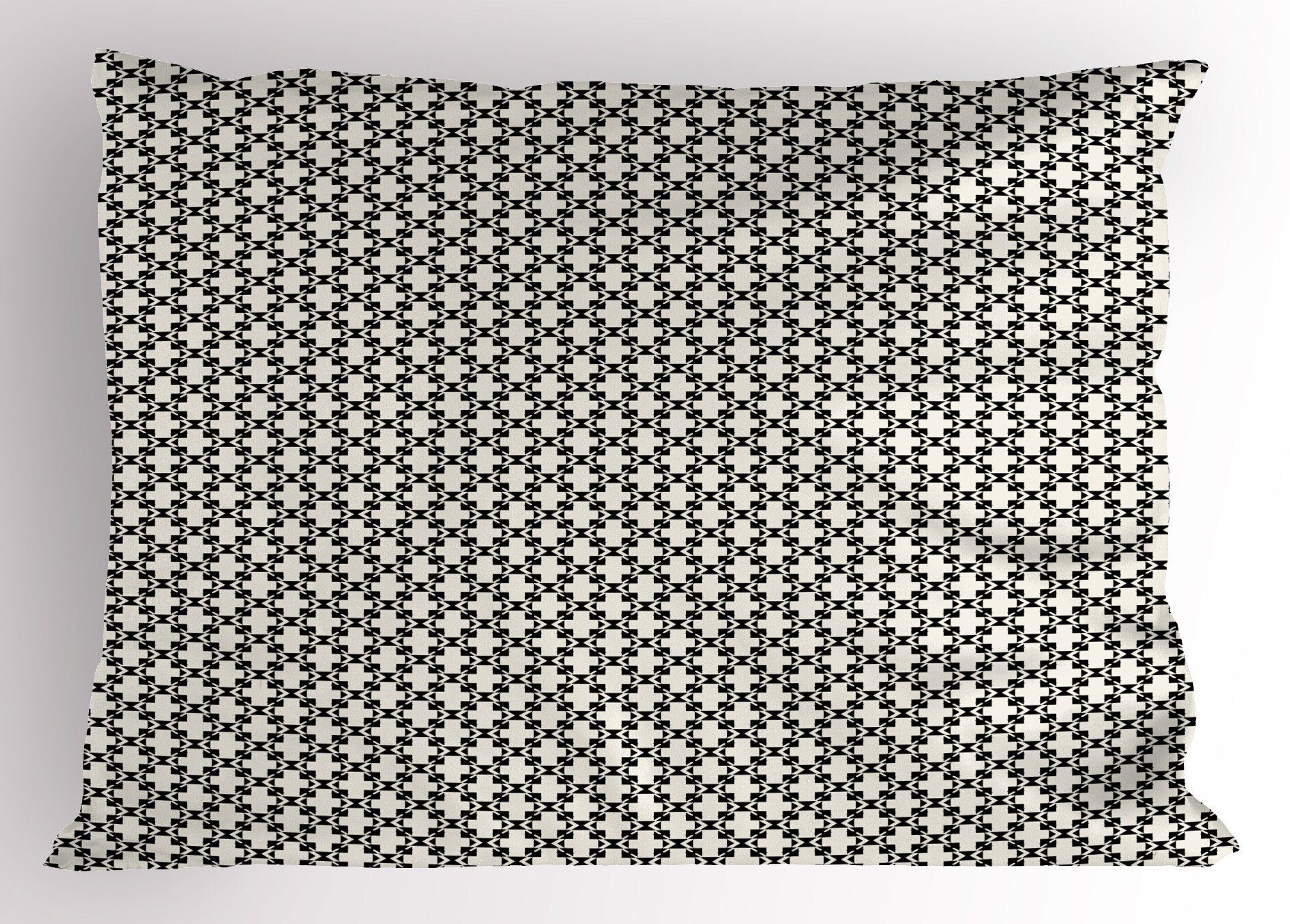 Gedruckter Standard Stück), (1 Creative-Rhombus Kissenbezüge Kopfkissenbezug, Geometrisch Dekorativer Gitter Size Abakuhaus