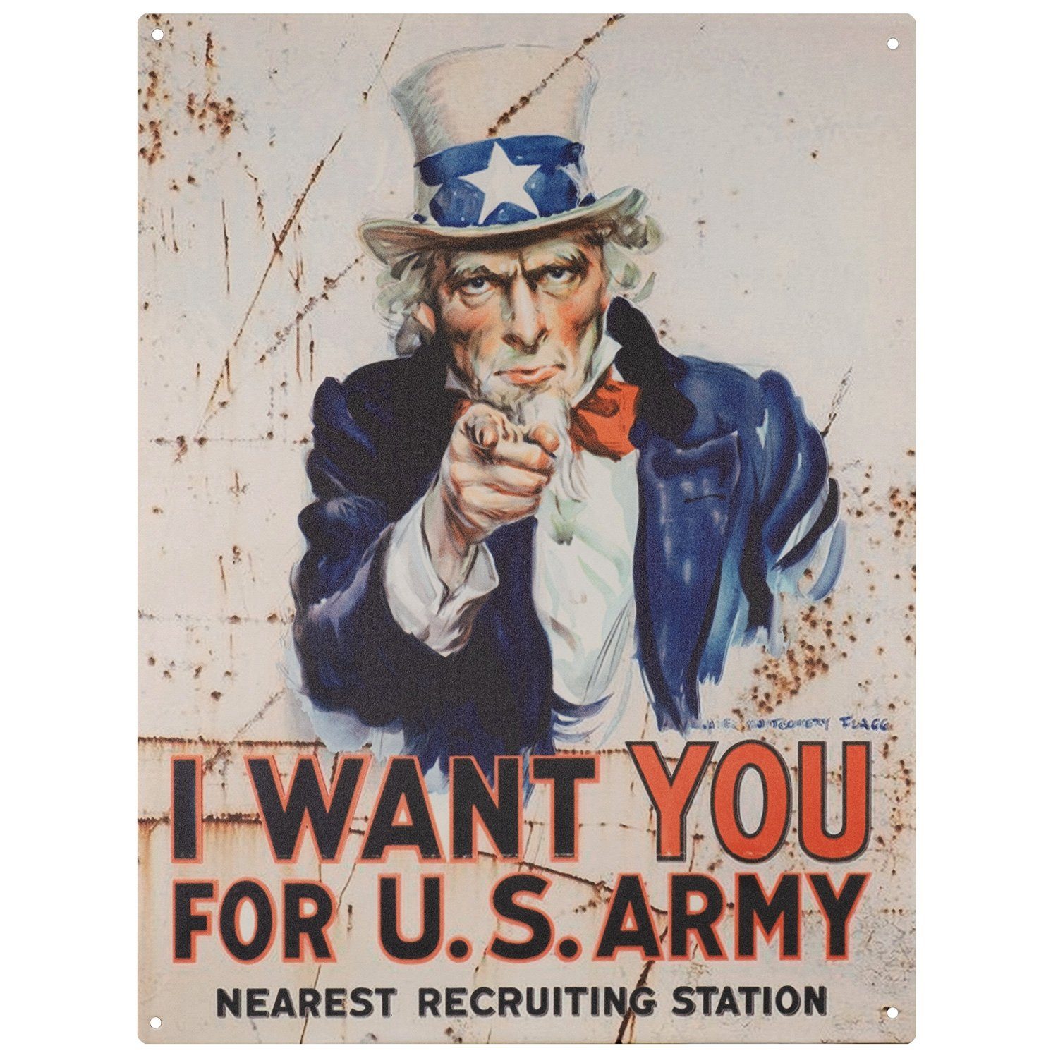 Metallschild Blechschild I Want You For U.S. Army