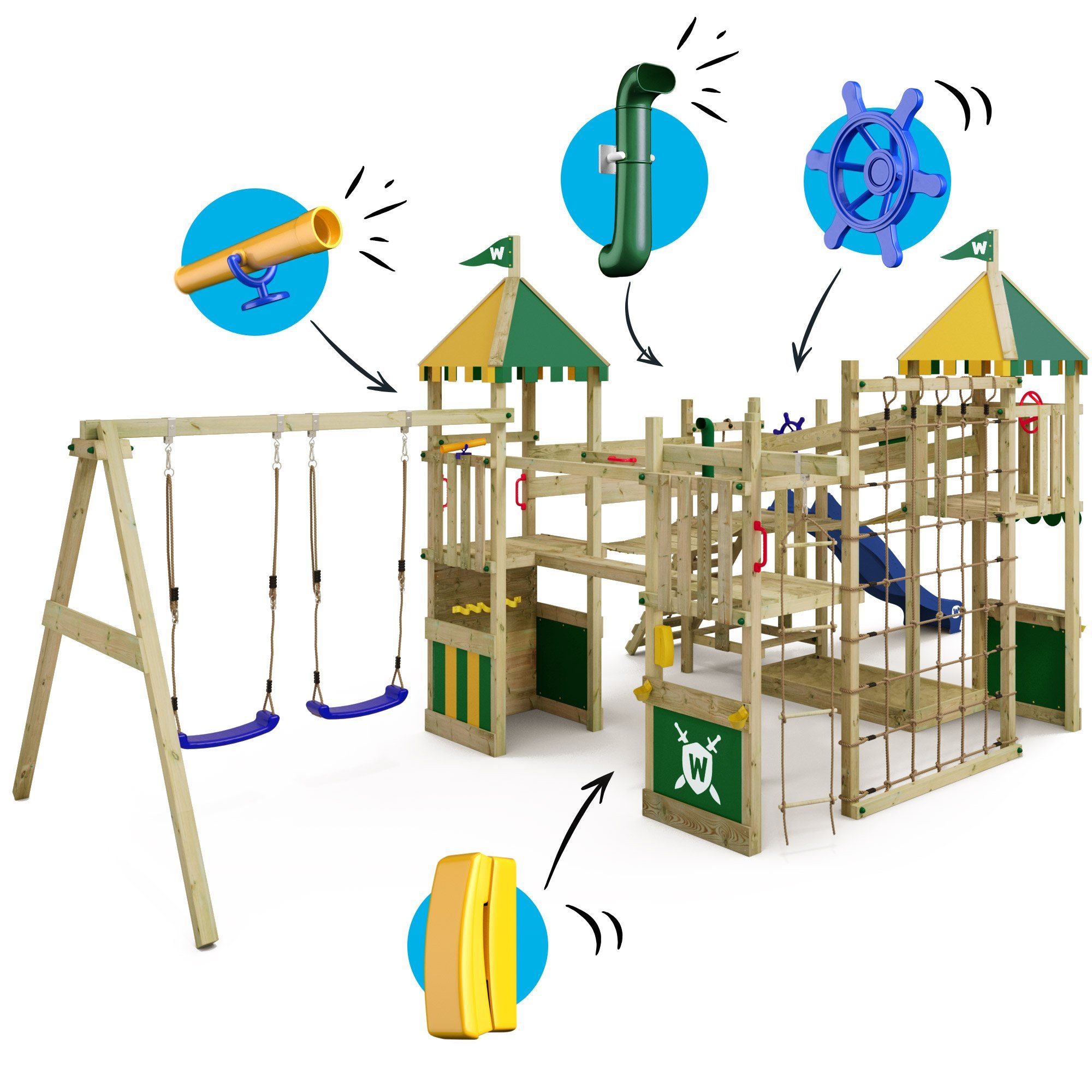 Wickey Spielturm Smart Queen – Abenteuer-Burg günstig online kaufen