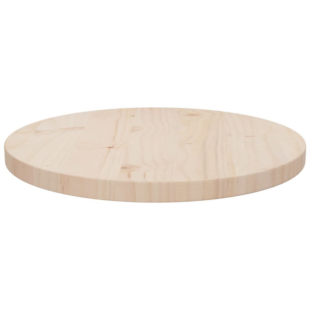 vidaXL Tischplatte Tischplatte Ø40x2,5 cm Massivholz Kiefer (1 St)