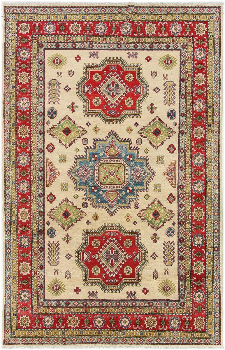 Orientteppich Kazak 196x306 Handgeknüpfter Orientteppich, Nain Trading, rechteckig, Höhe: 5 mm | Kurzflor-Teppiche