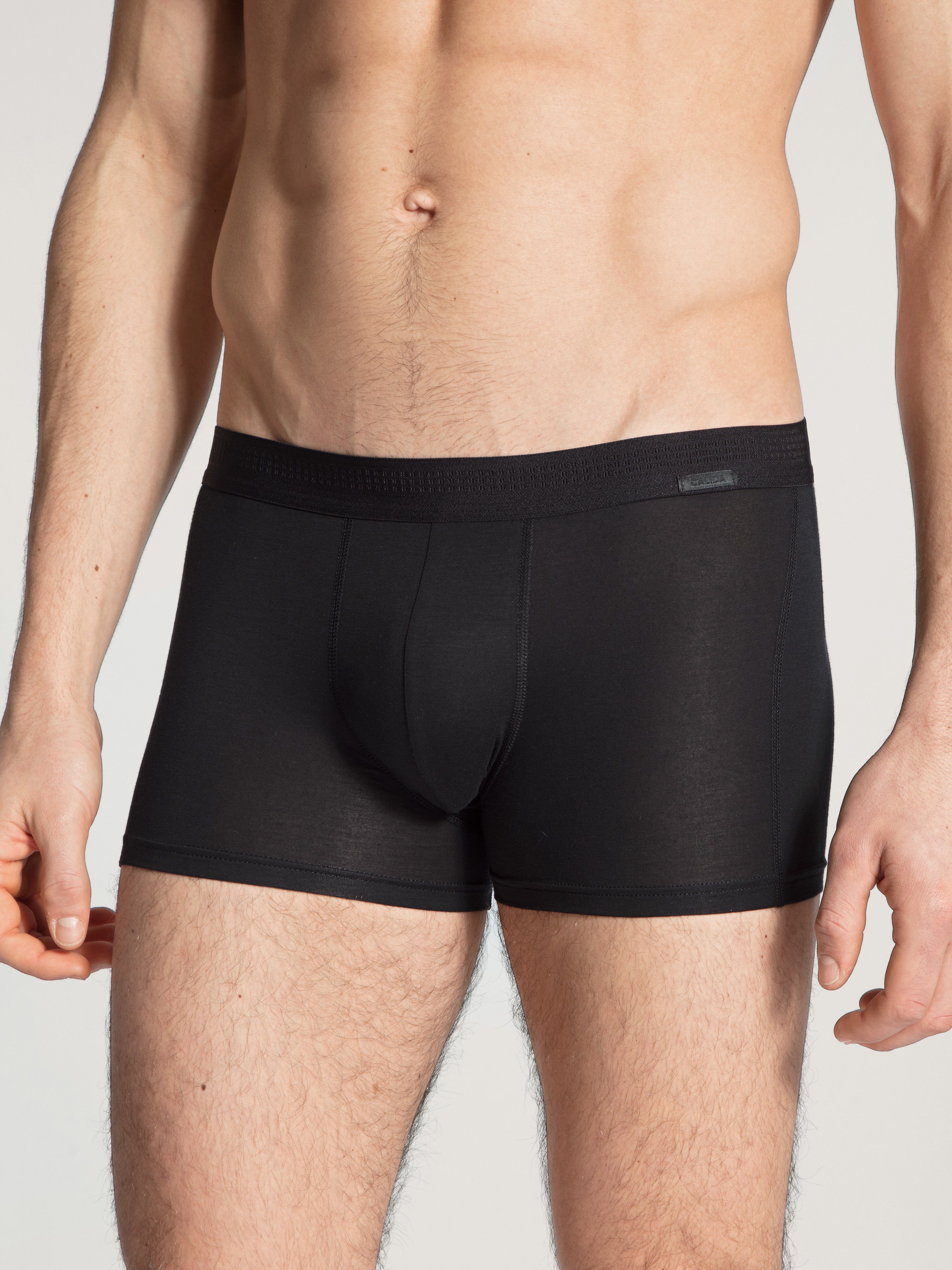 CALIDA Boxer Focus Trunk, graphisch Softgummibund bedruckter schwarz