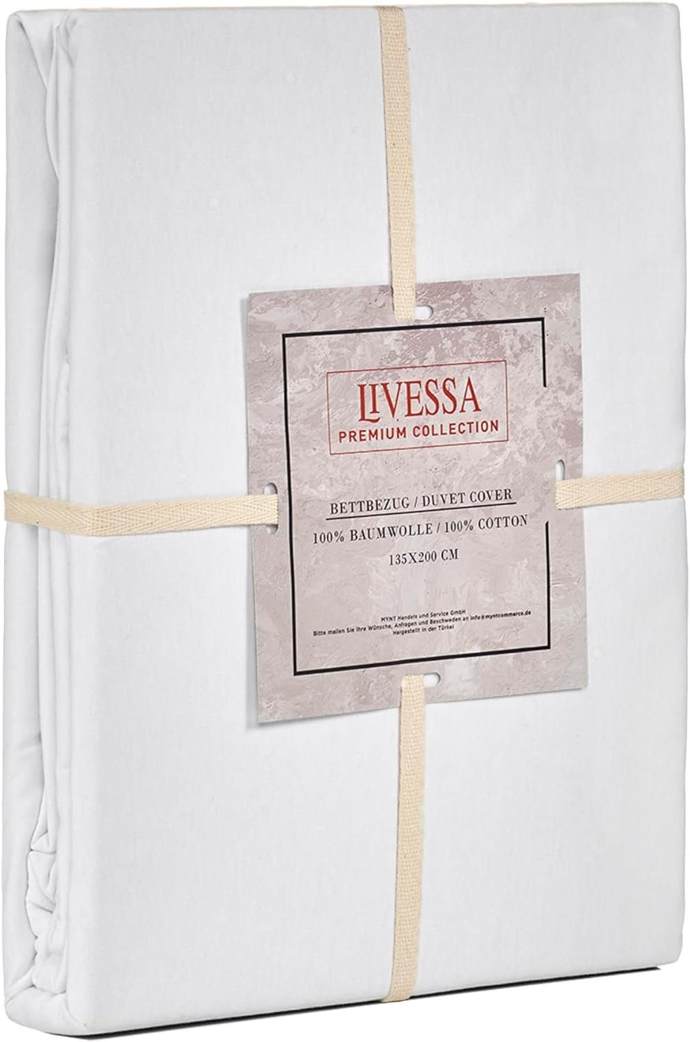 livessa Bettbezug Bettbezug Baumwolle Jersey Bettwäsche Allergiker Reißverschluss, (1 St), 100% Baumwolle Single-Jersey 140 g/m² weich & atmungsaktiv – Bild 5 von 5