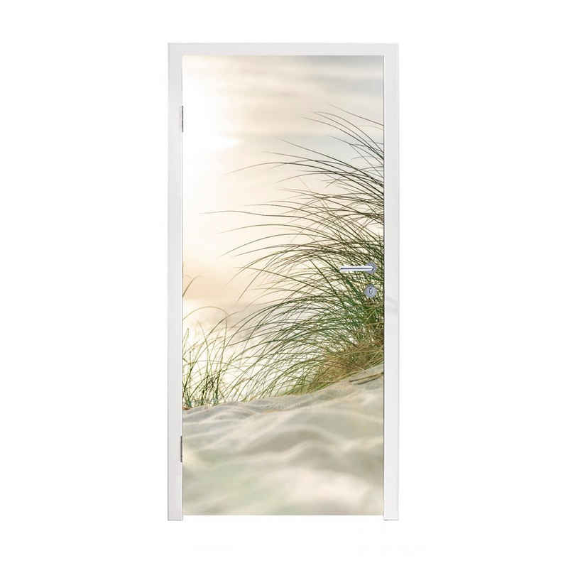 MuchoWow Türtapete Dünen - Watteninseln - Wasser, Matt, bedruckt, (1 St), Fototapete für Tür, Türaufkleber, 75x205 cm