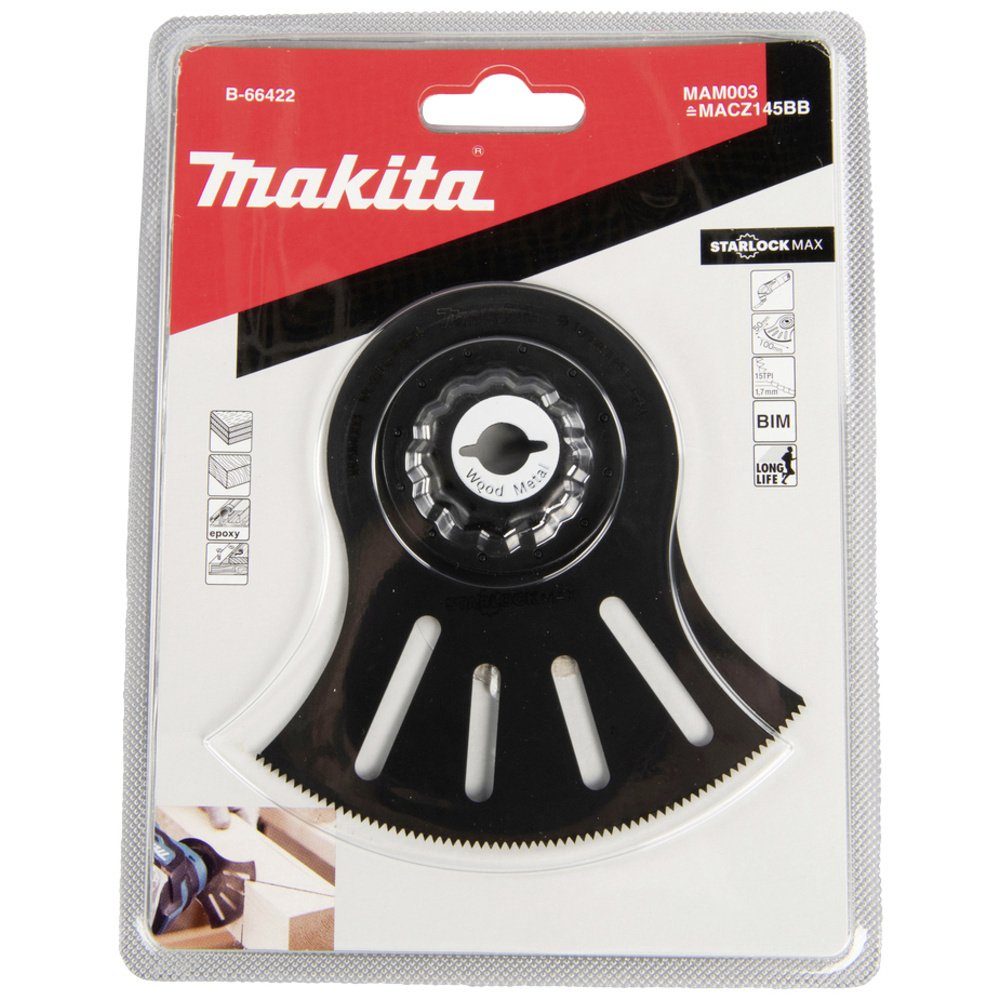 Makita Elektro-Multifunktionswerkzeug Makita B-66422 Bimetall Segmentsägeblatt 100 mm 1 St.