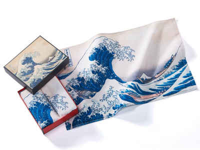 MuseARTa Gästehandtücher »Katsushika Hokusai - Die große Welle vor Kanagawa«, Baumwolle (2-St), MuseARTa Gästehandtücher (2 Stück), Kunstwerke Gästehandtücher ca.60x40 cm Geschenkbox