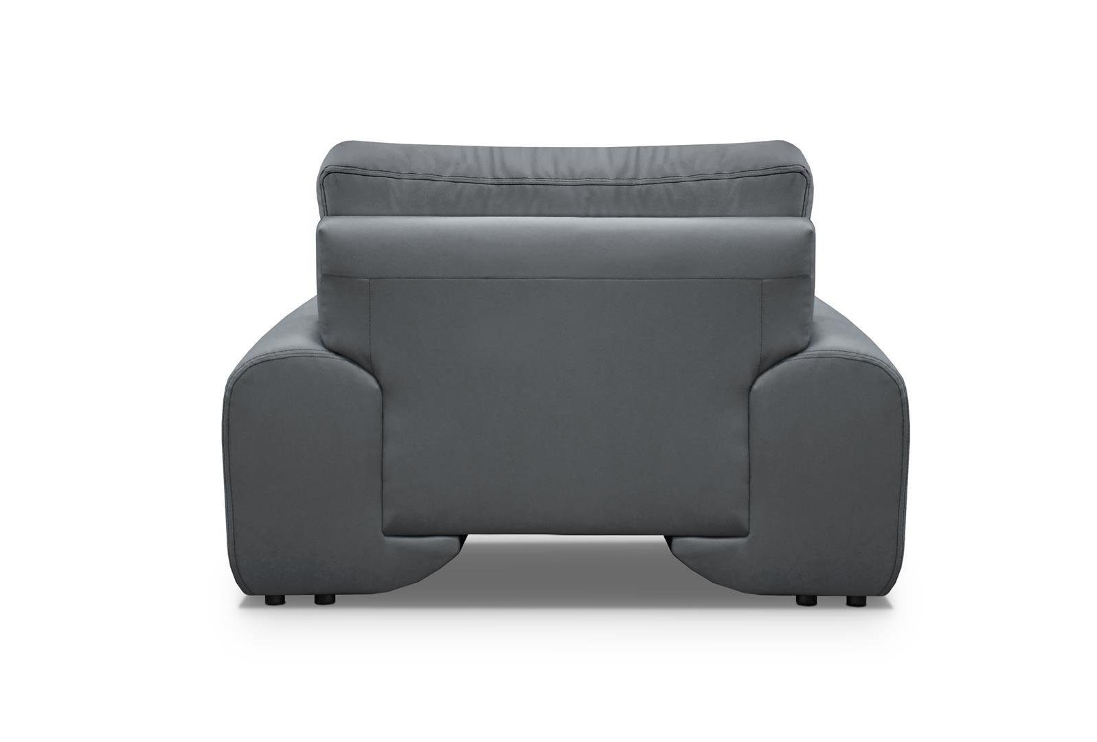 Beautysofa Relaxsessel Omega Kunstleder Sessel Modern Wohnzimmersesel