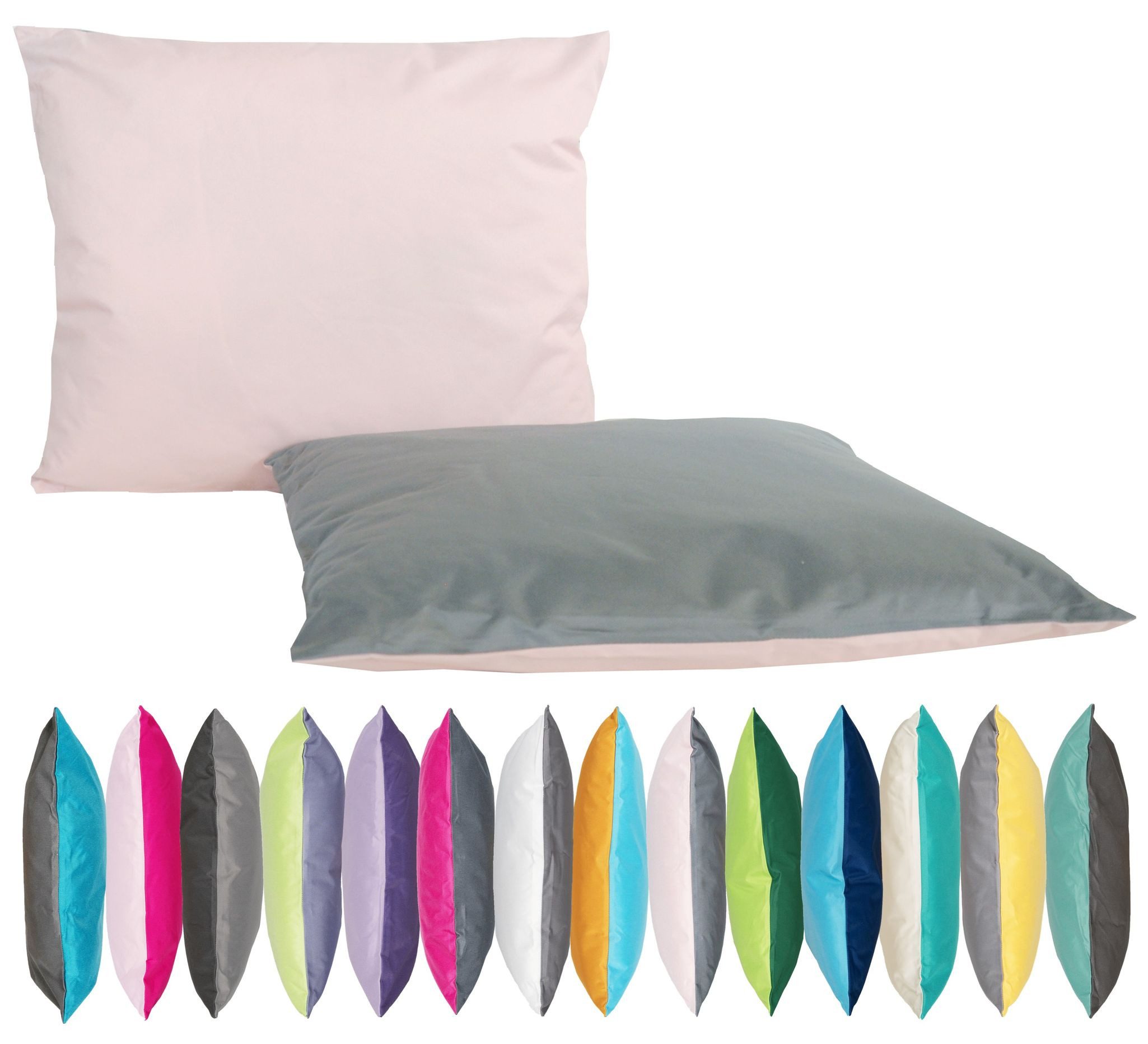 JACK Dekokissen JACK 2-farbiges Wende Outdoor Kissen 30x50cm Dekokissen inkl. Füllung, mit Lotus-Effekt, Robust, Strapazierfähig, für Innen & Außen geeignet