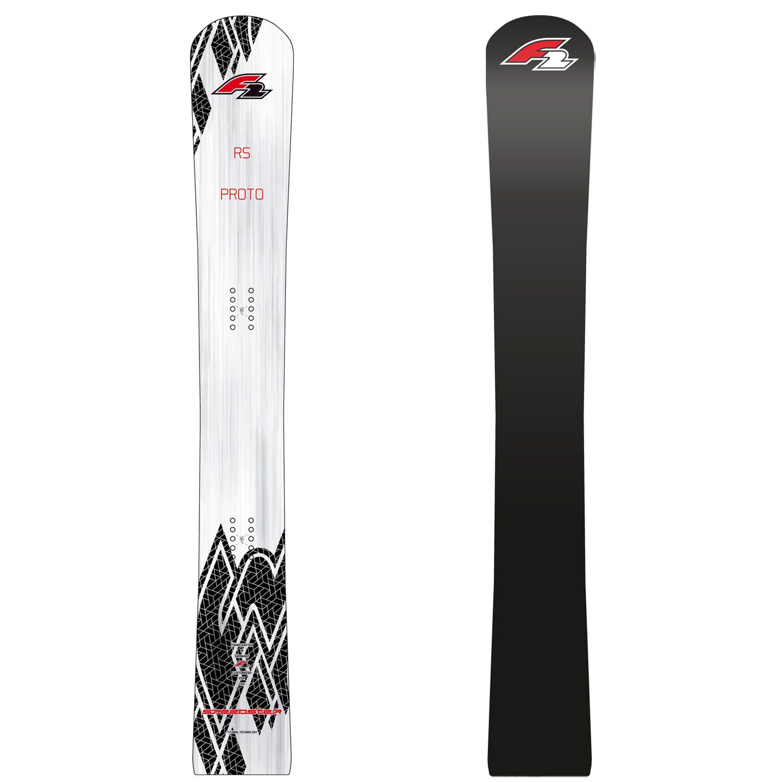 Snowboard F2 Snowboard Speedster Proto RS Race 185 cm Silber/Schwarz 2024/25