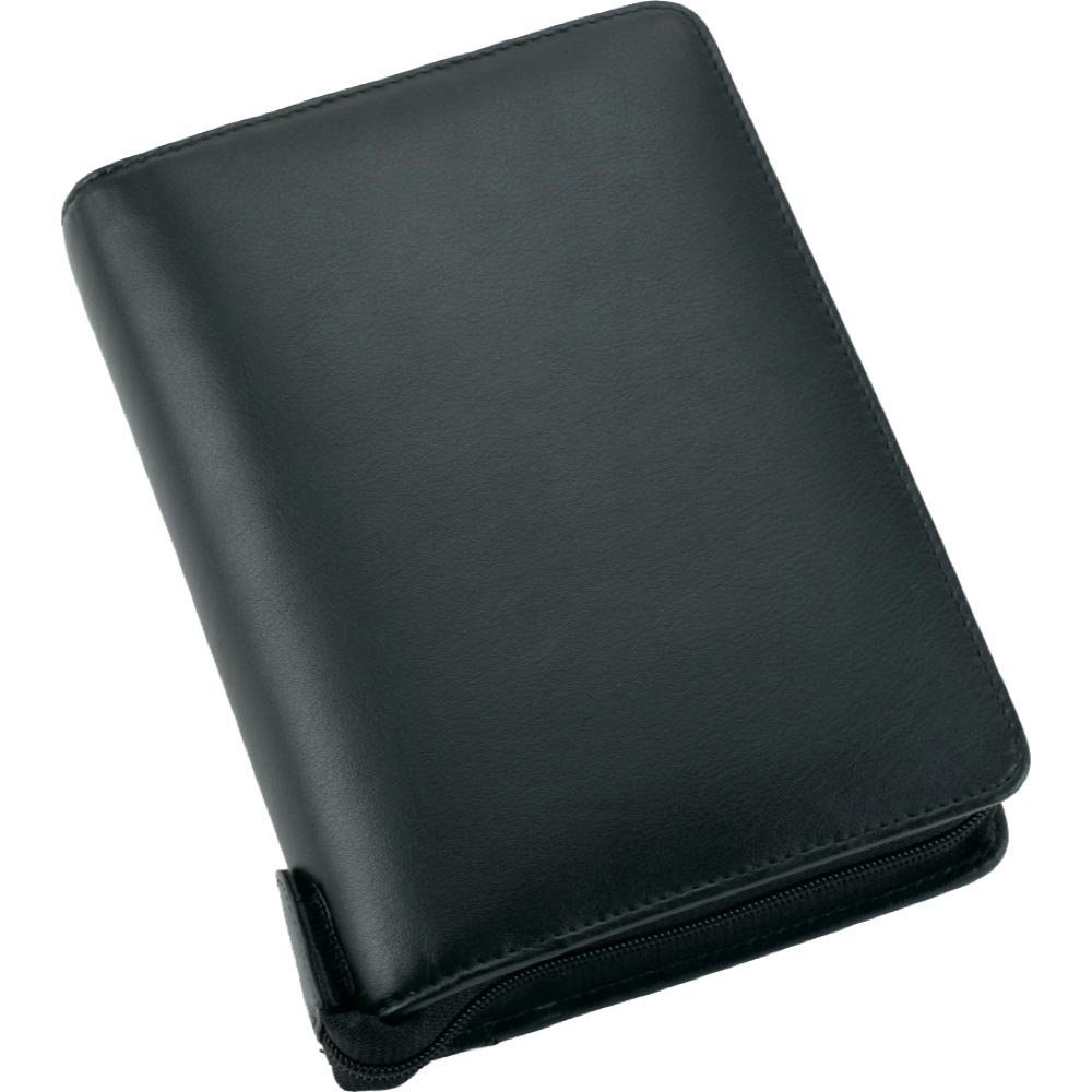 BIND Ringbuchkalender 1 Systemplaner Leder Manager-Planer A6 ohne Kalender schwarz