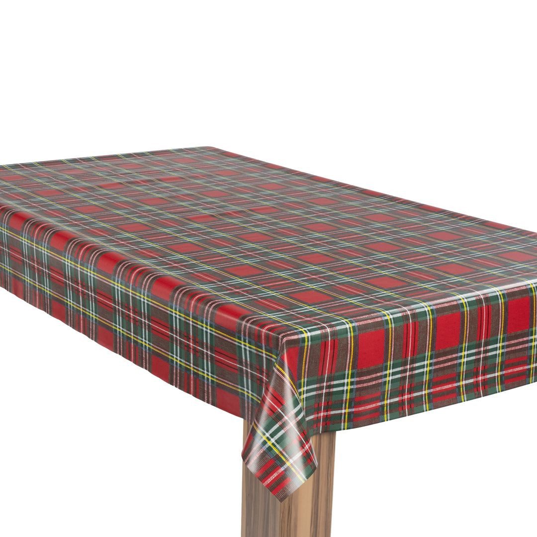 laro Tischdecke Wachstuch-Tischdecke Gartentischdecke Karo Rot günstig online kaufen