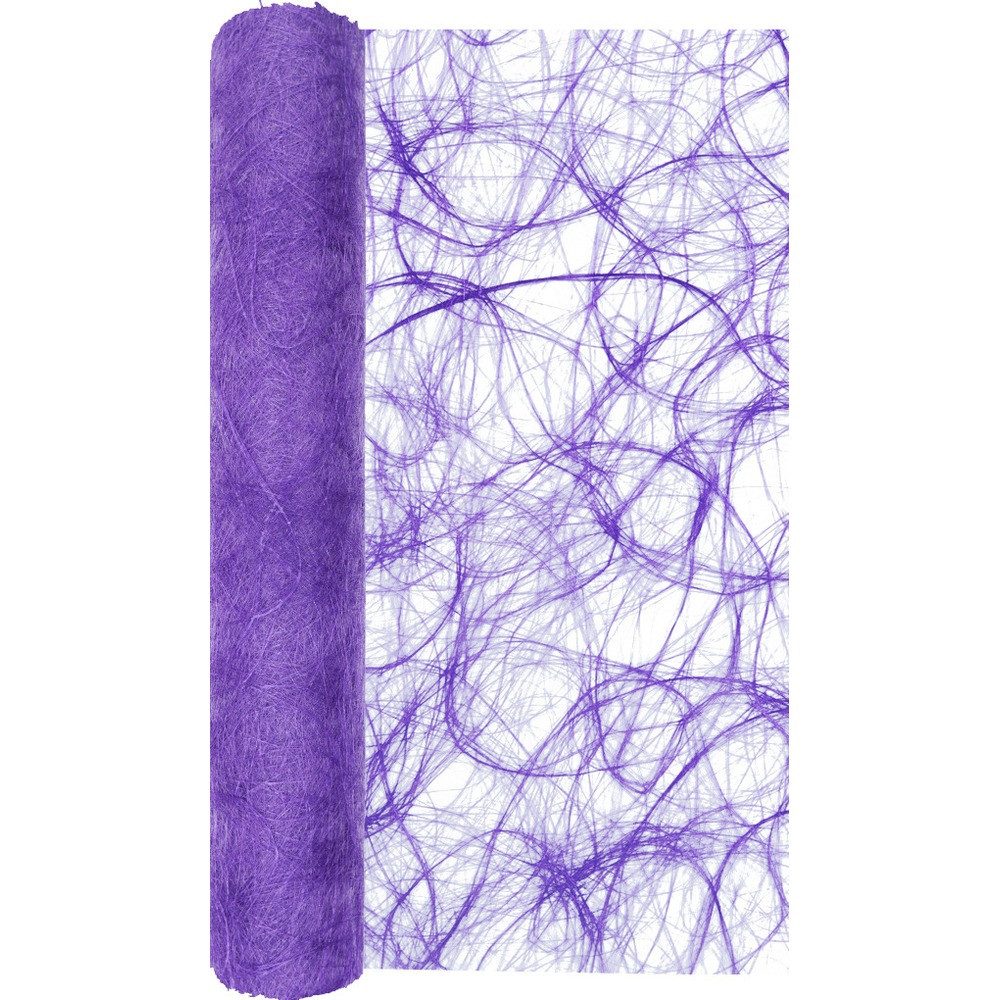 HOME FASHION Tischläufer HOME FASHION Tischläufer Vlies Swirly violet 30x500cm
