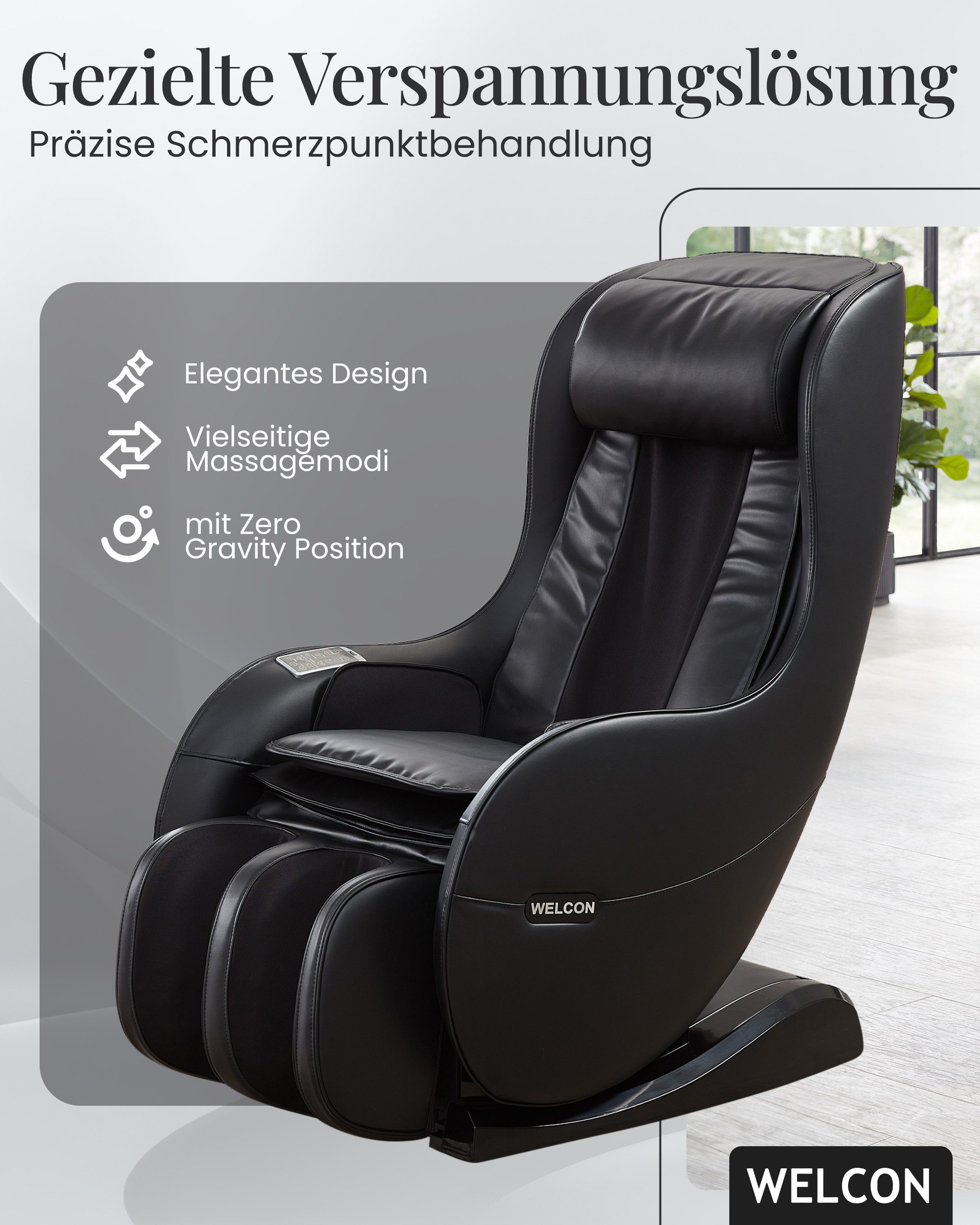 WELCON Massagesessel WELCON Massagesessel EASYRELAXX in beige, braun, schwa günstig online kaufen