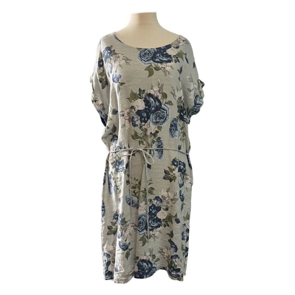 BZNA Shirtkleid Ani Sommerkleid Tunika Kleid zum Binden